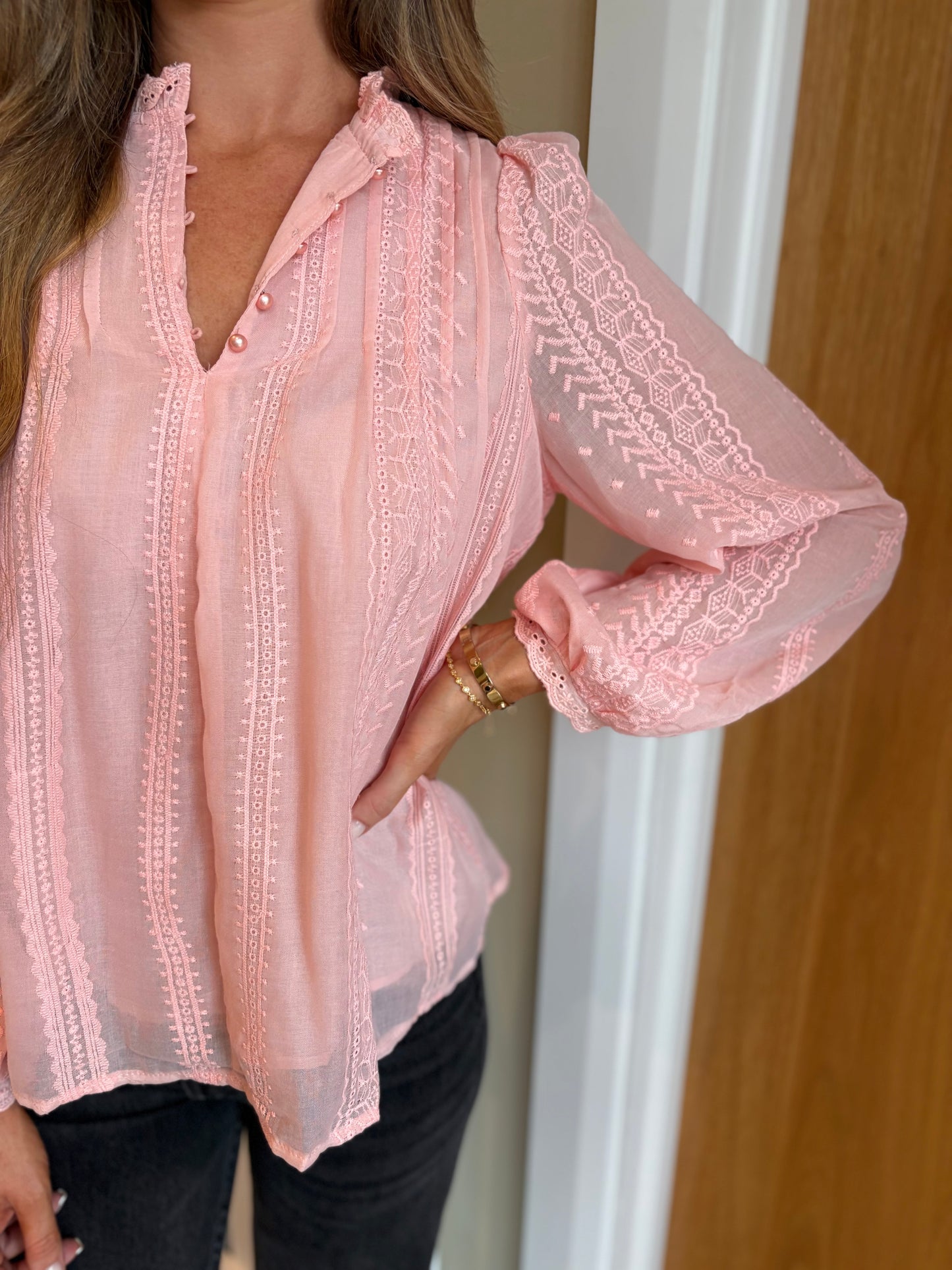India Blouse Pink