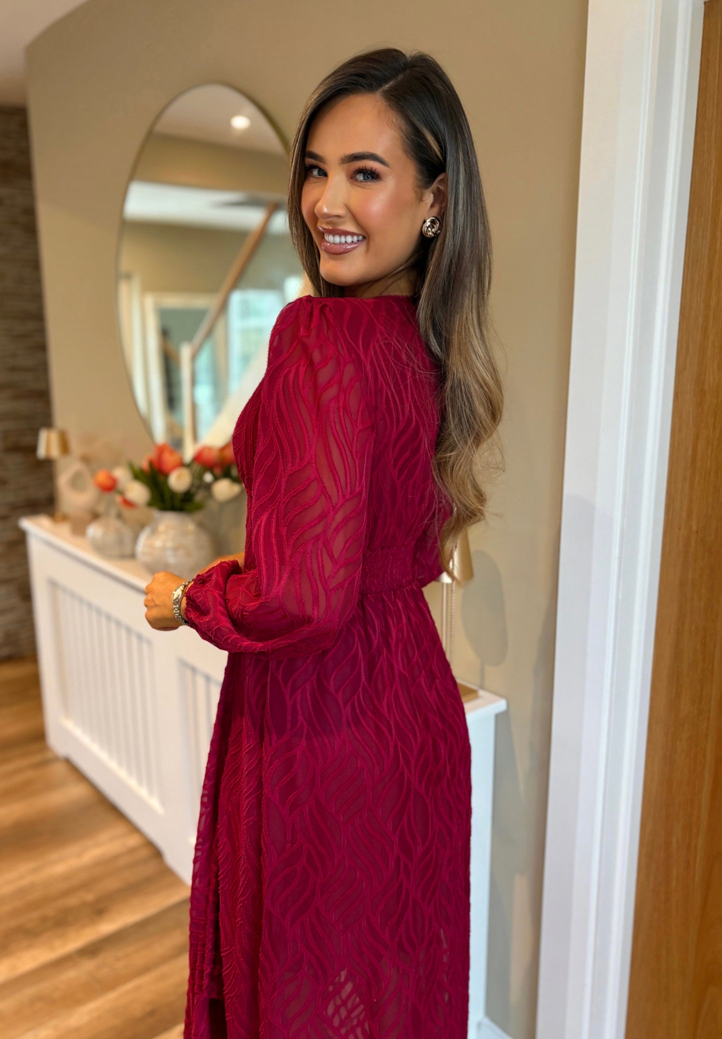 Marlowe Dress Burgundy