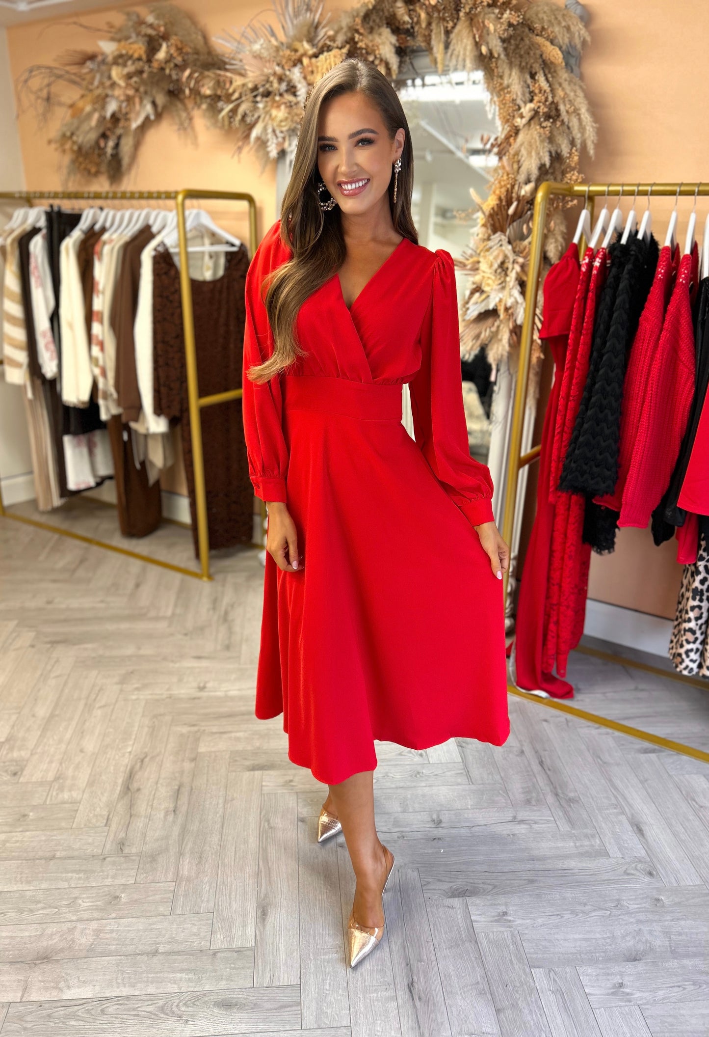 Reva Dress Red *FAULTY* | See description below