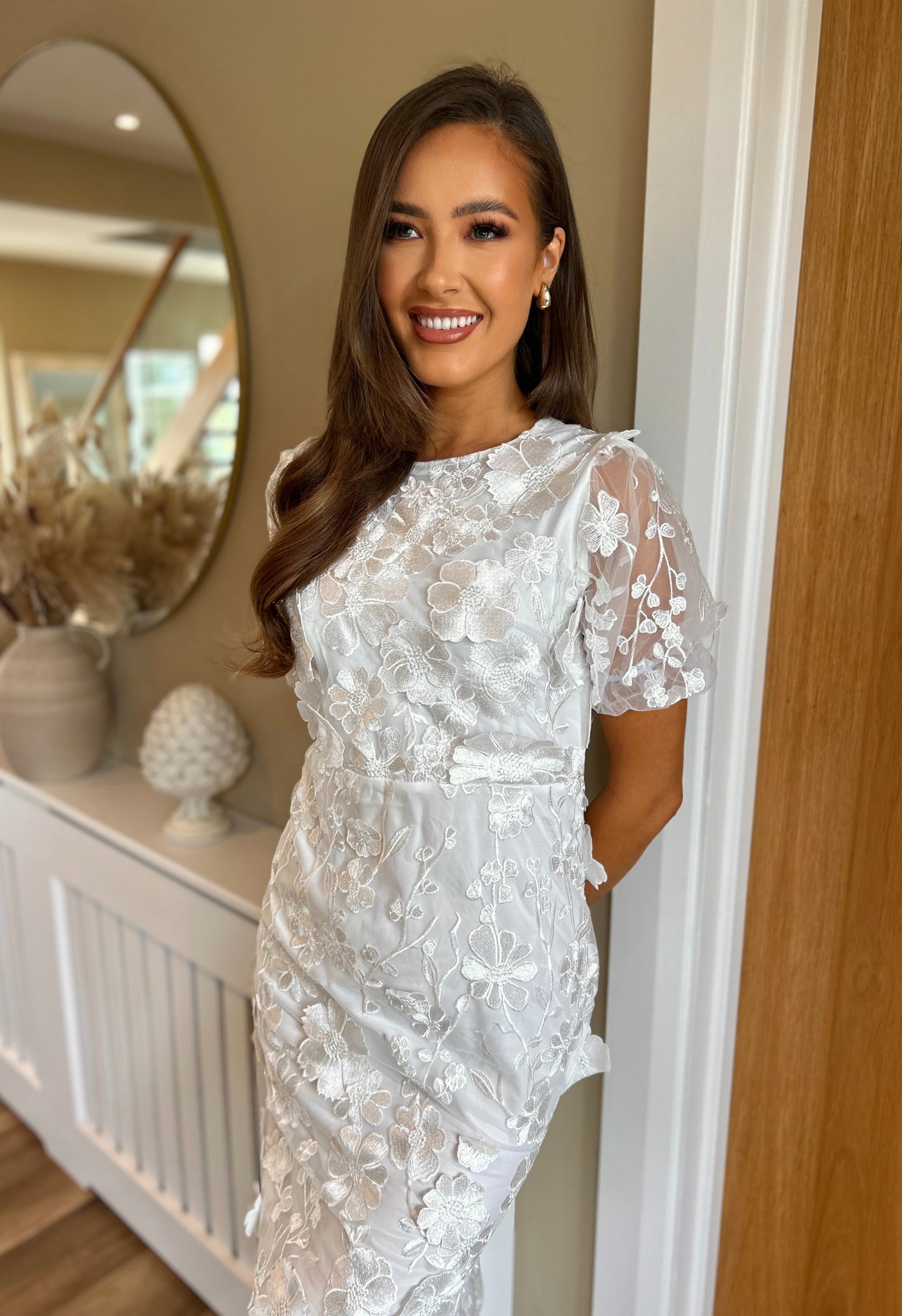 Florence Dress White