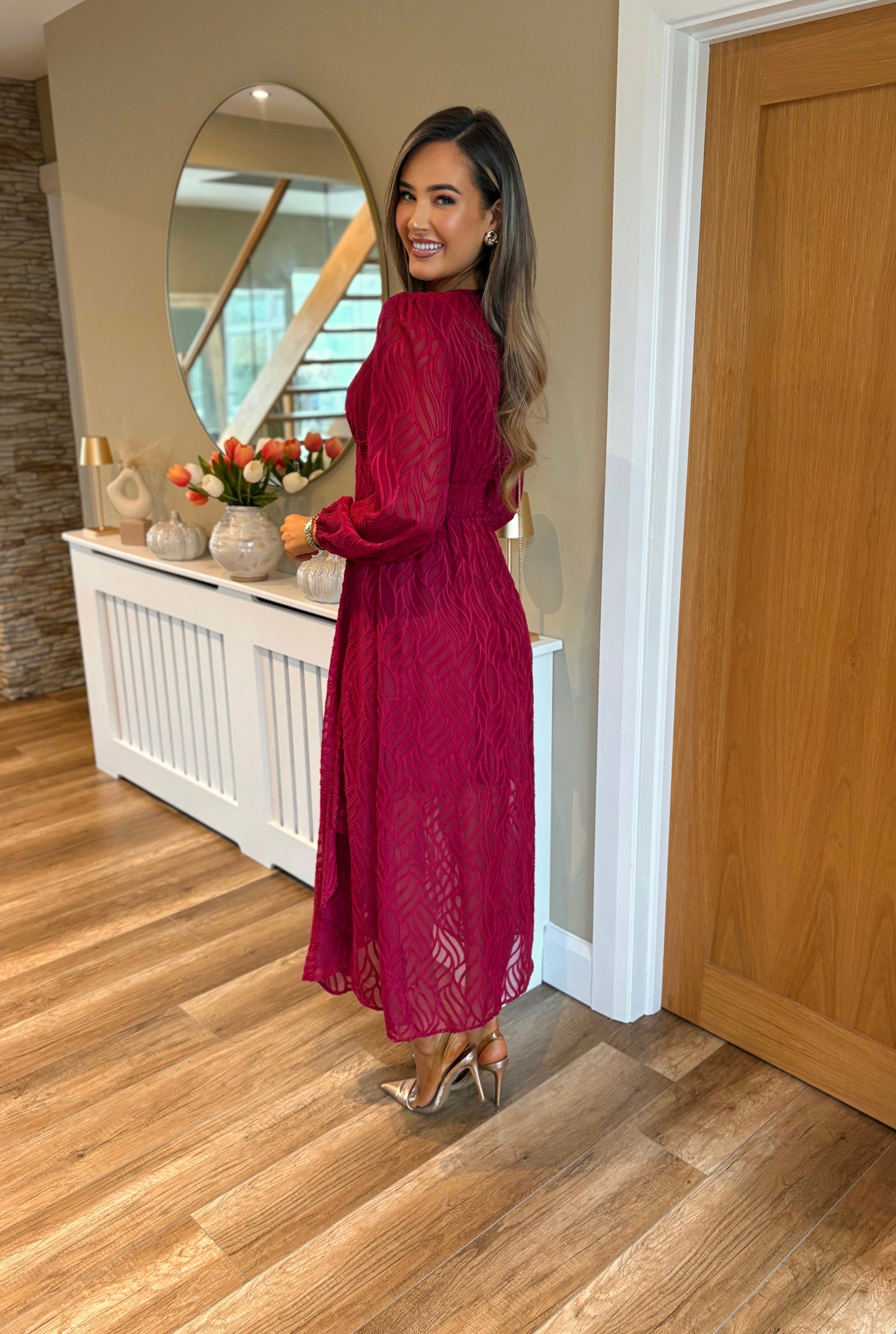 Marlowe Dress Burgundy