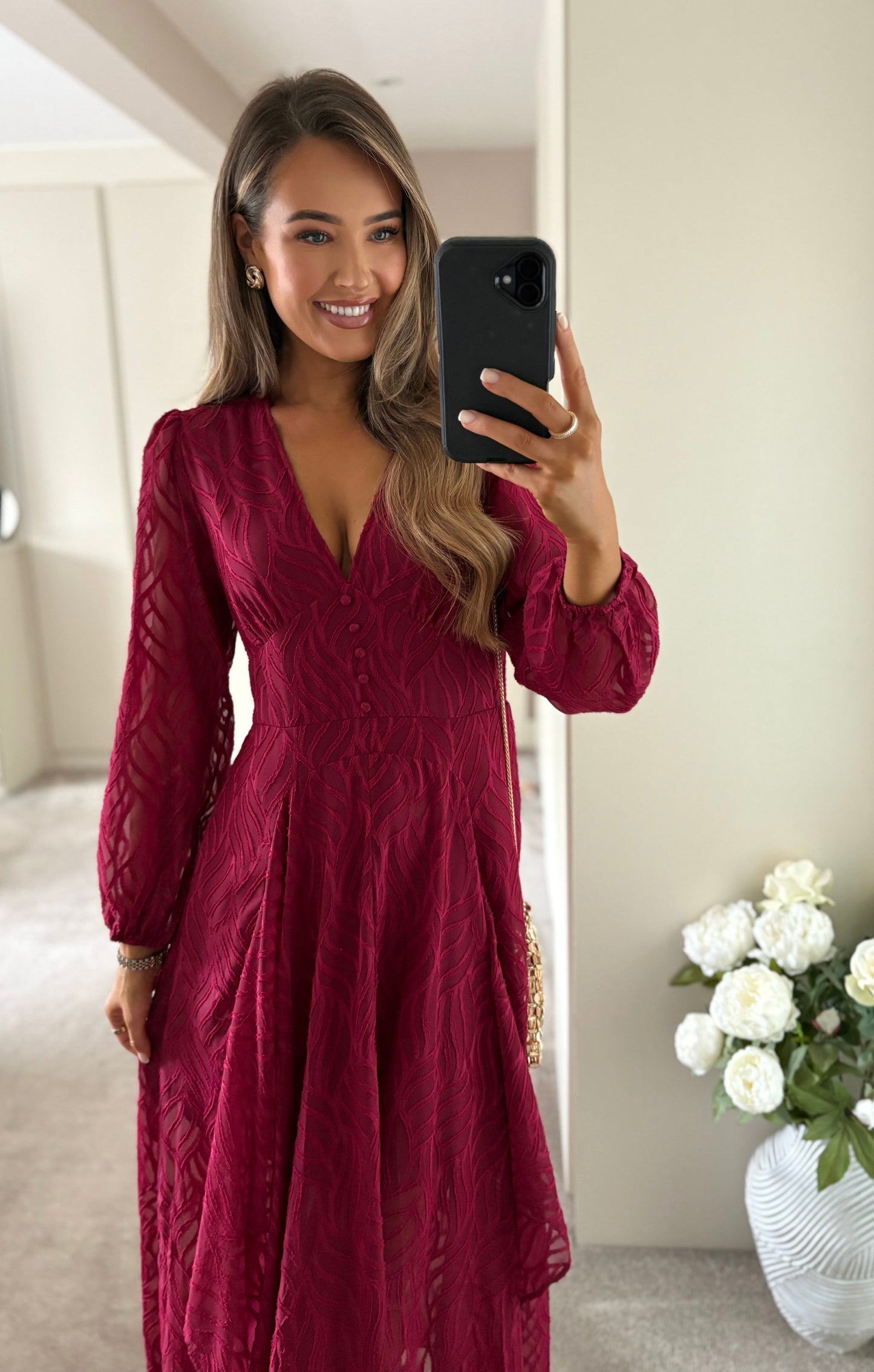 Marlowe Dress Burgundy