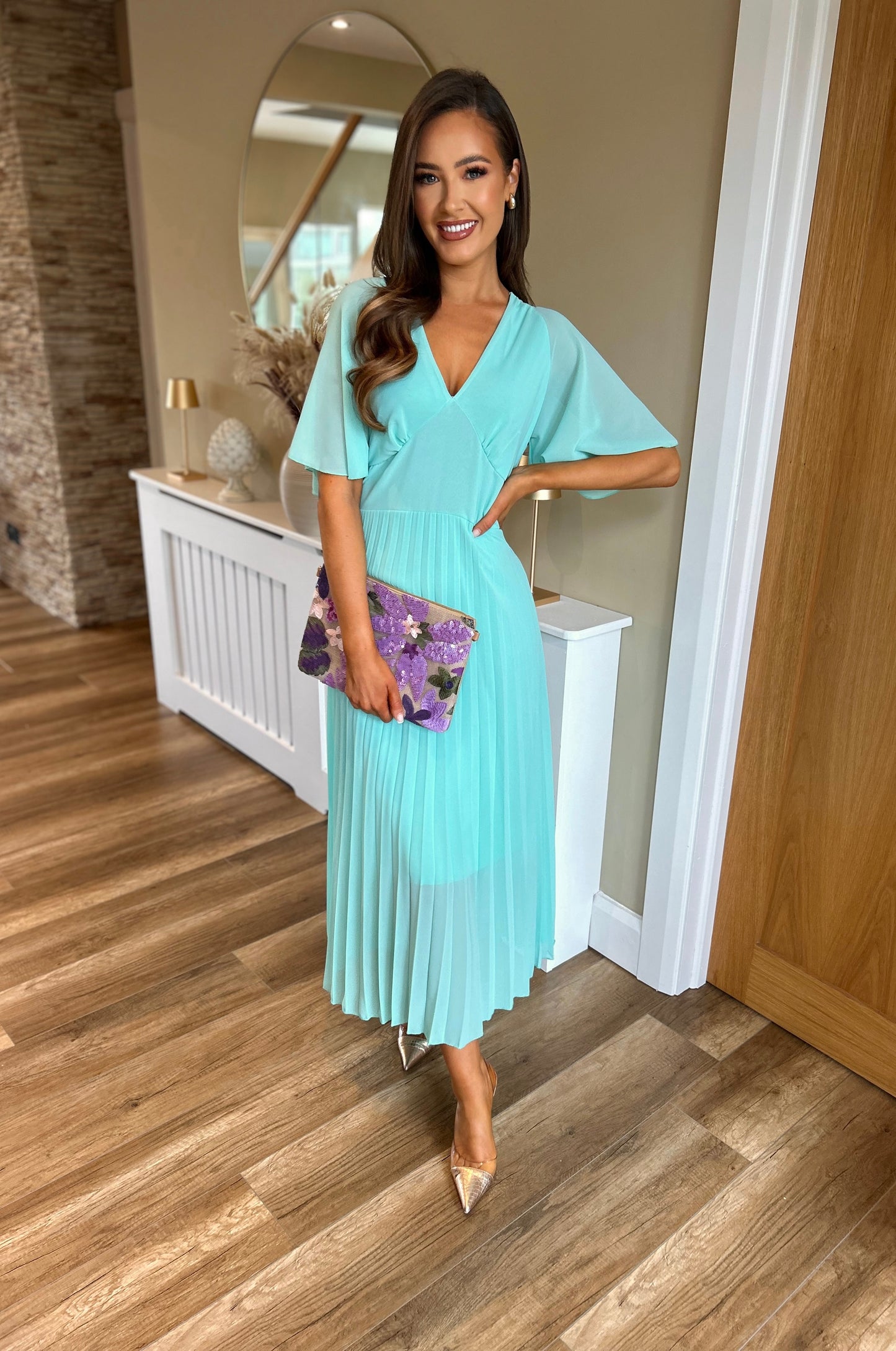 April Dress Aqua