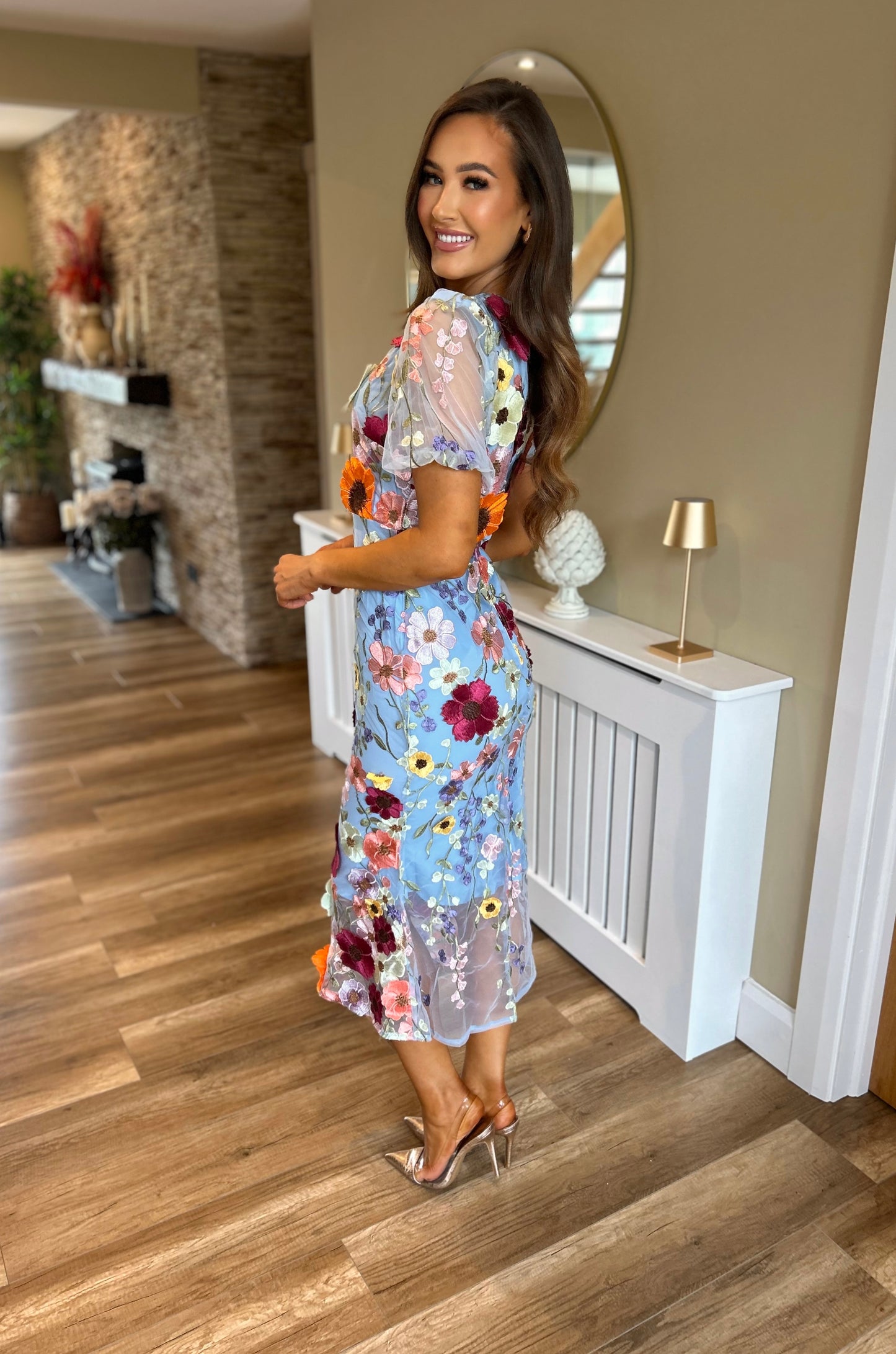 Florence Dress Blue