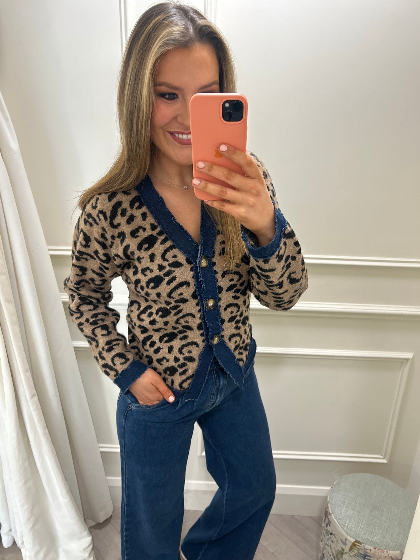 Cora Leopard Print Knit