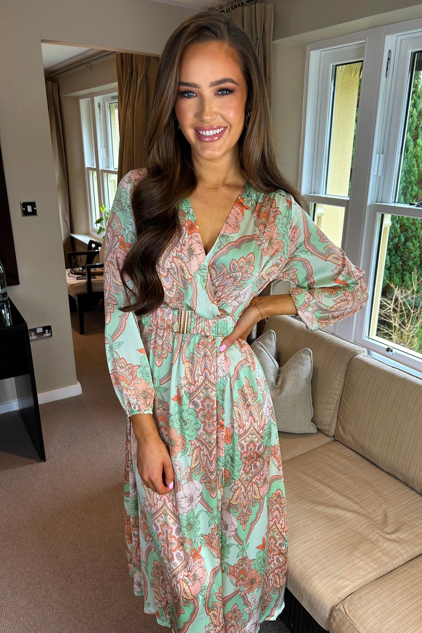 Nia Print Dress