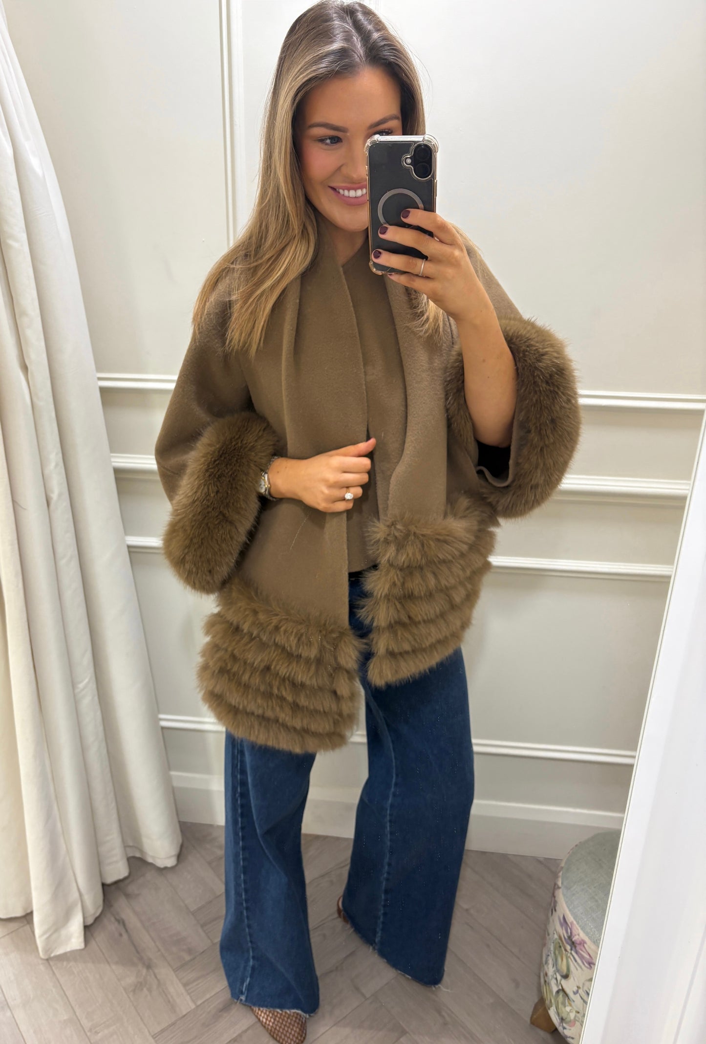 Rani Soft Knit & Scarf Camel