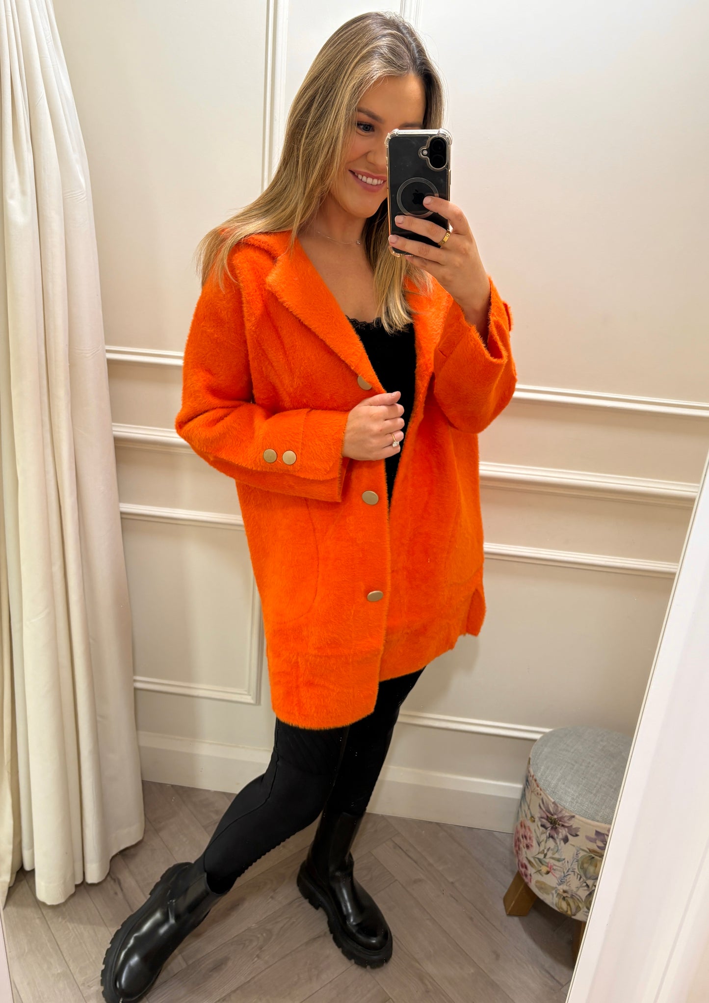 Elsie Coat Orange