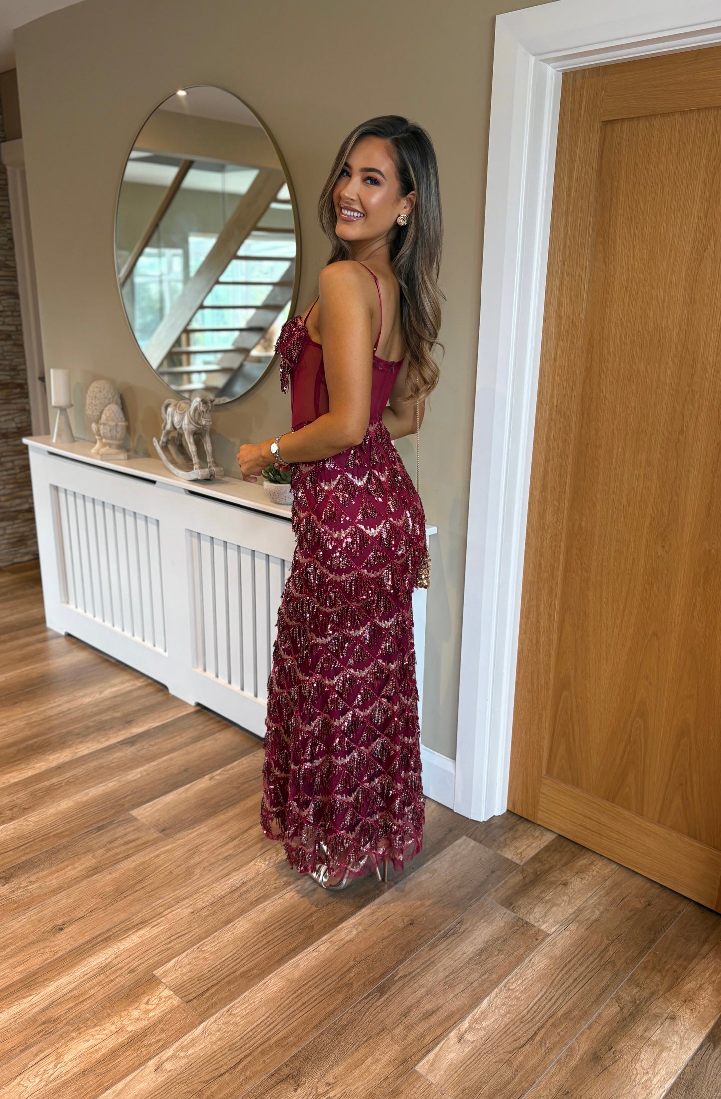 Zelinda Dress Burgundy
