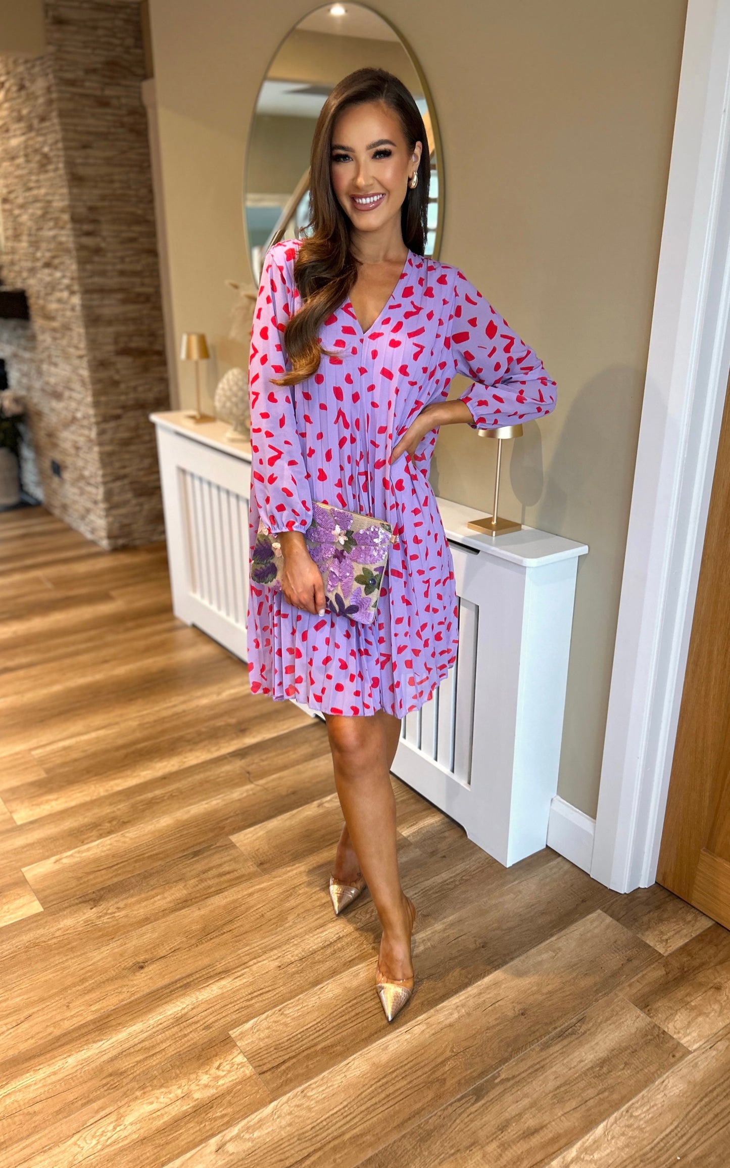 Brianna Shift Dress Lilac