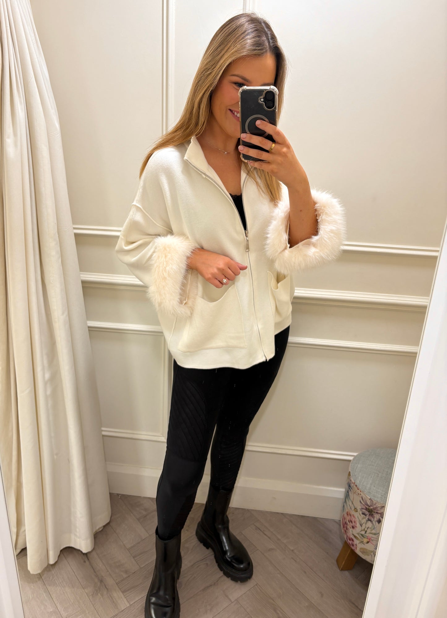Lori Cardigan Knit White