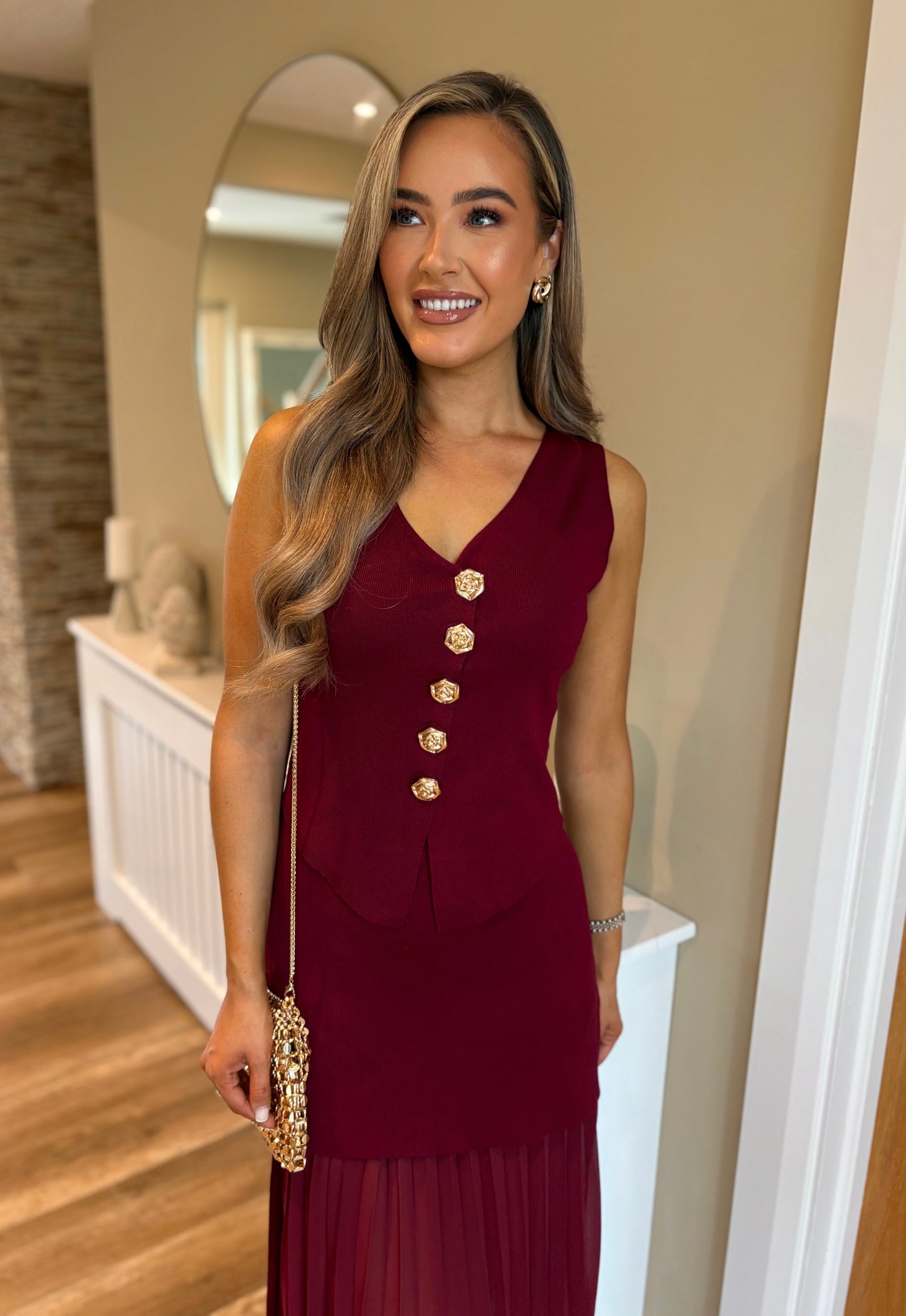 Avery Two Piece Burgundy