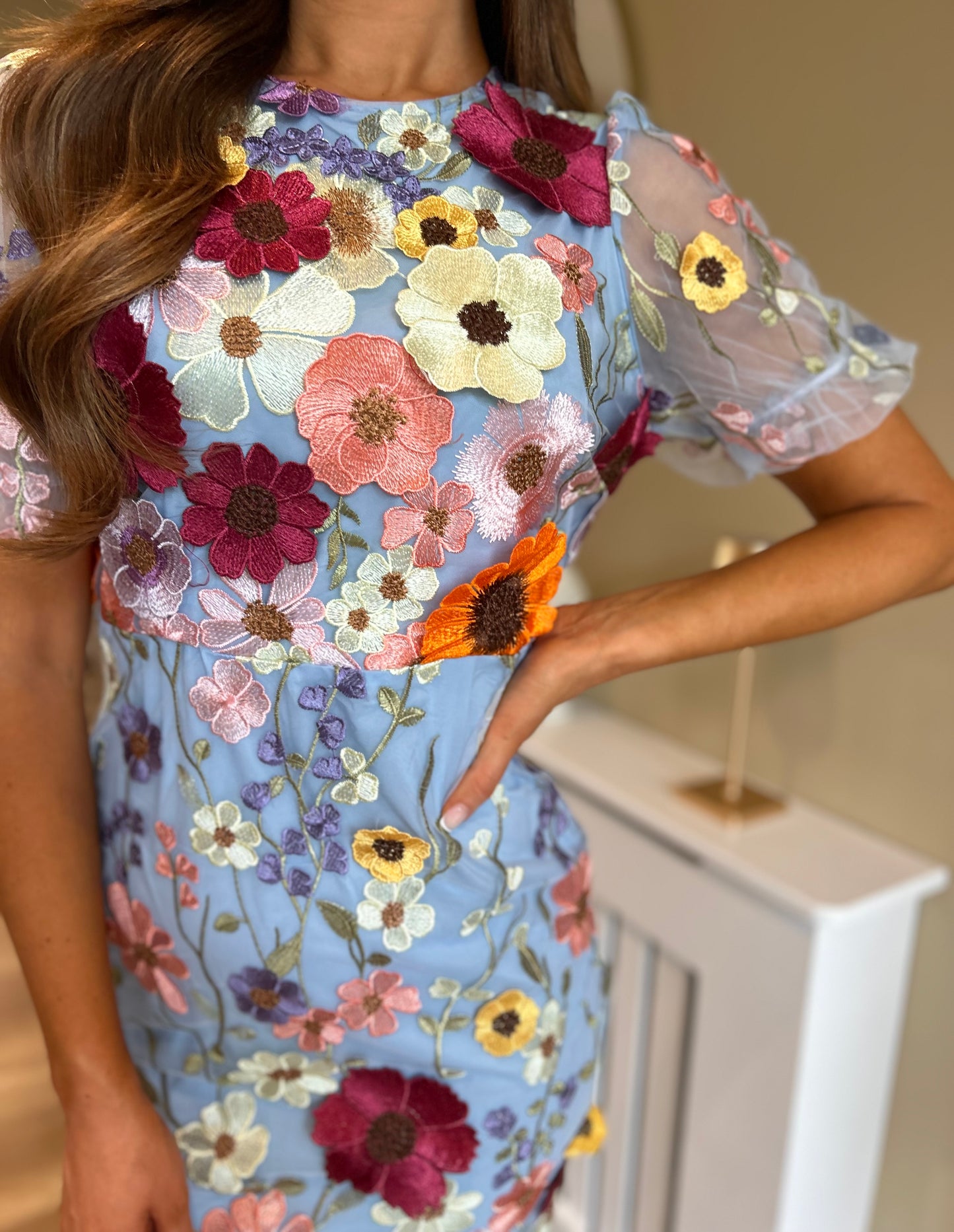 Florence Dress Blue
