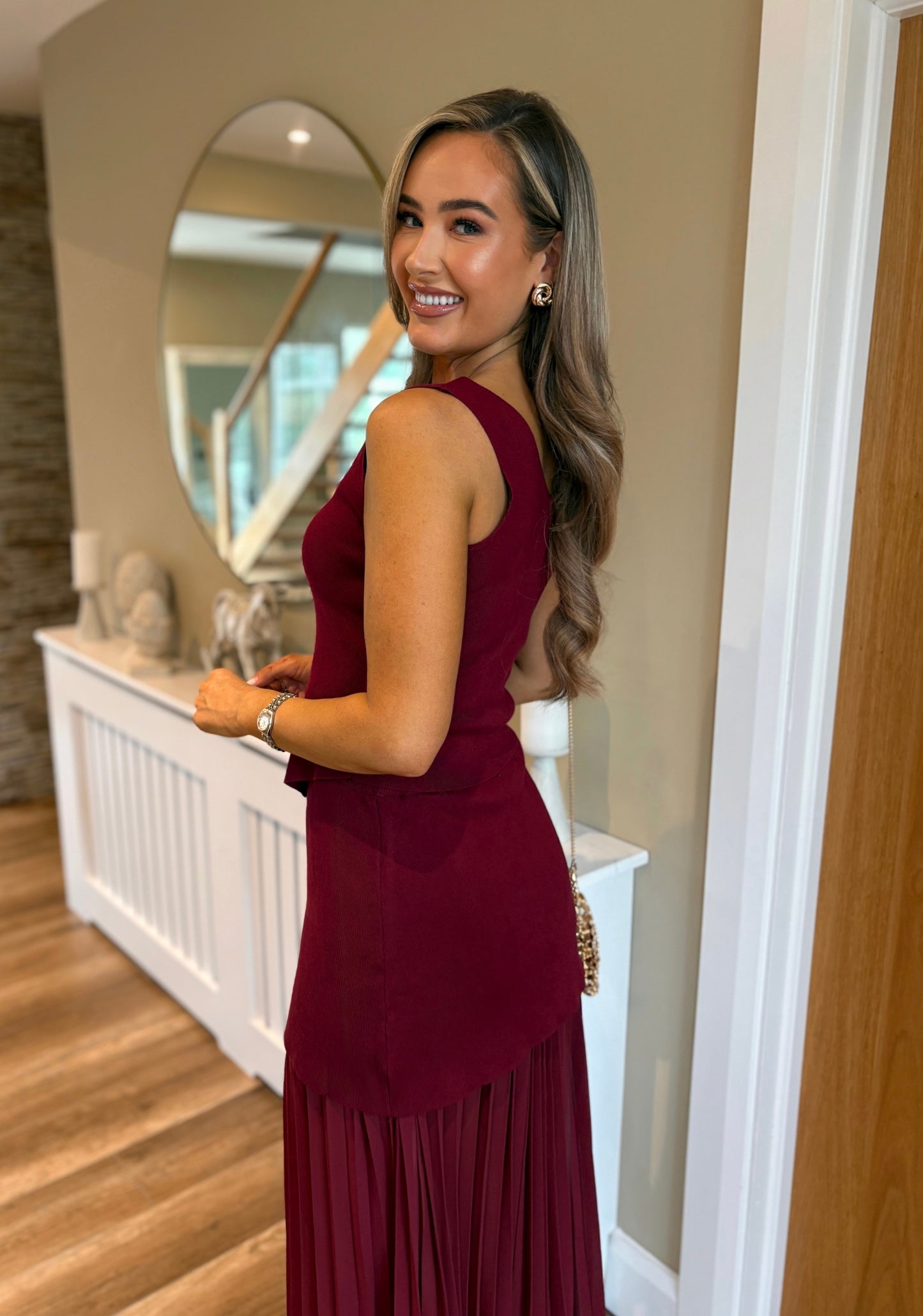 Avery Two Piece Burgundy