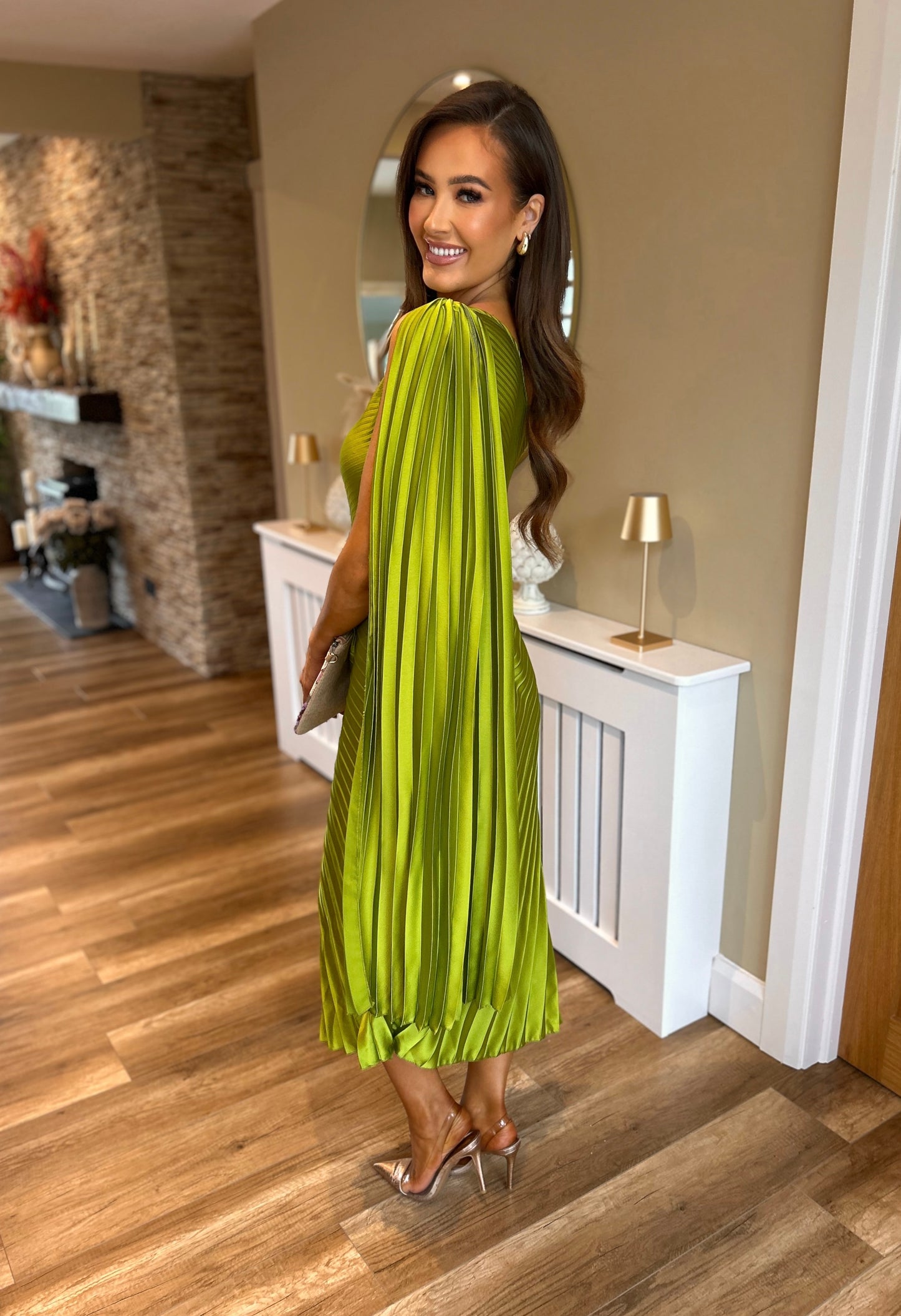 Farrah Dress Lime Green
