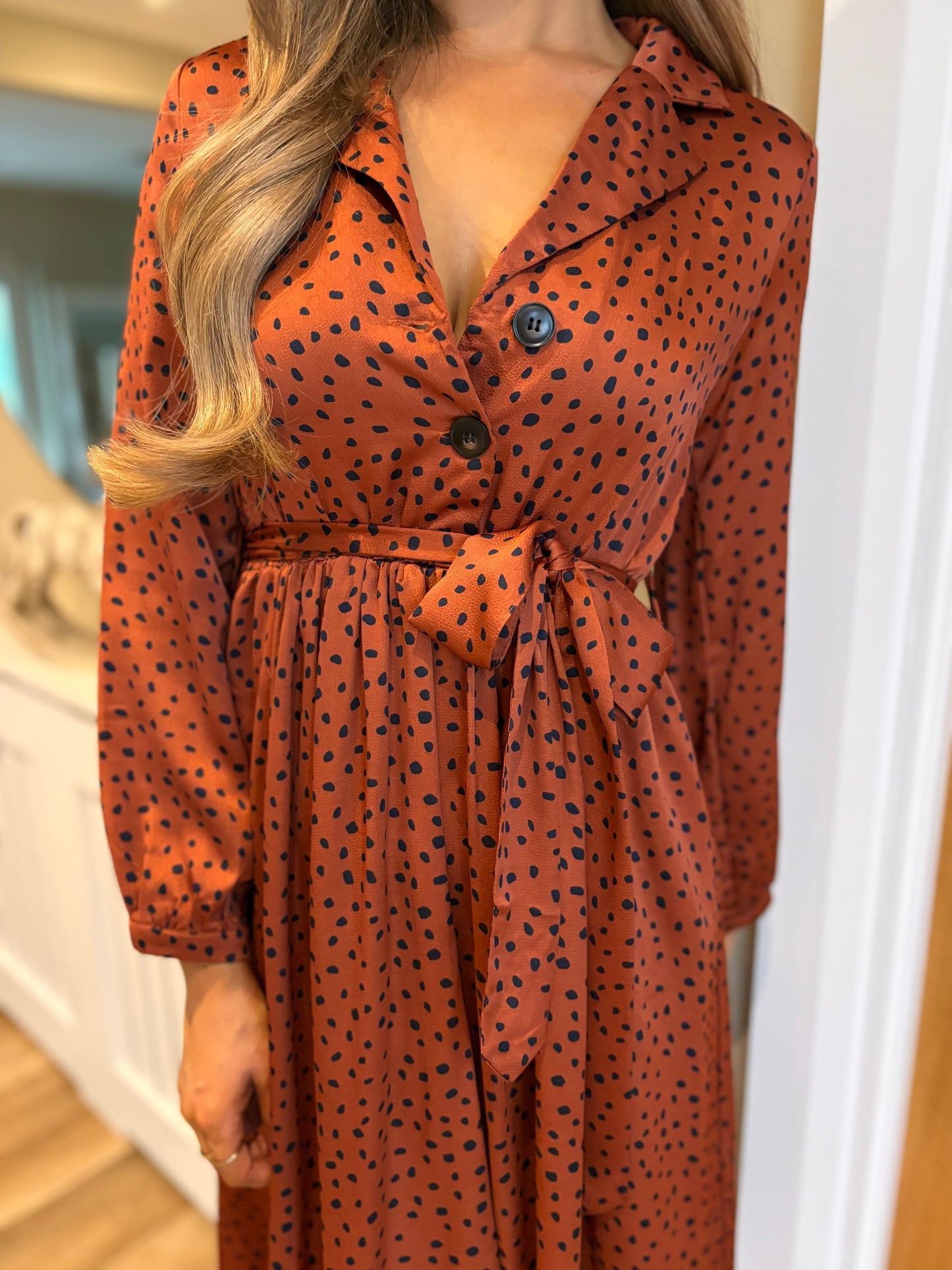 Makayla Dress Rust