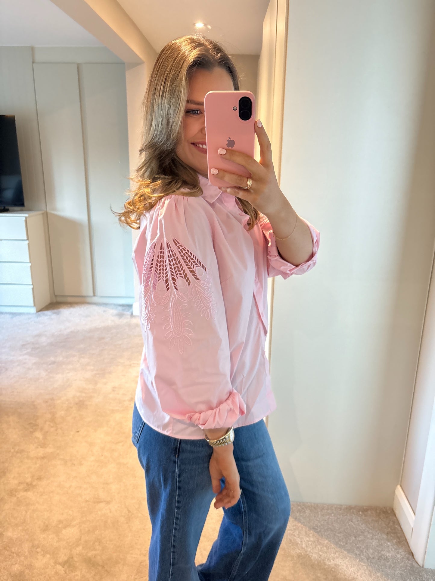 Jean Shirt Pink
