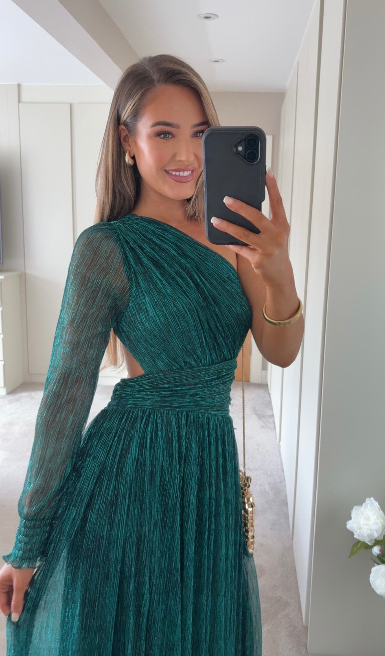Tavira Shimmer Dress Turquoise
