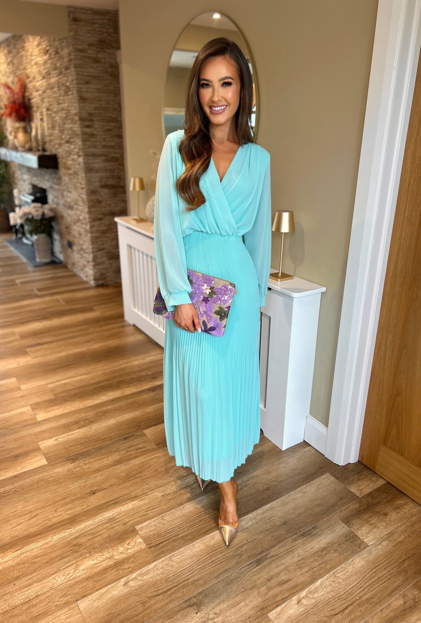 Sophia Dress Turquoise