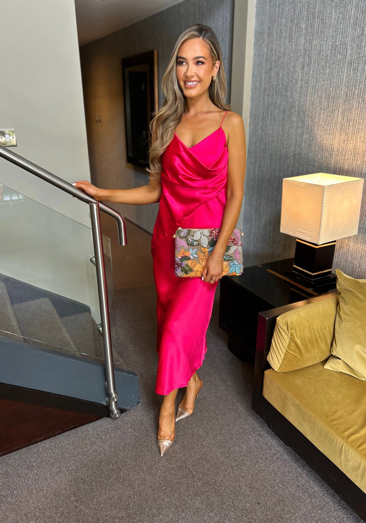 *PRE-ORDER*Alessandra Dress Fuchsia