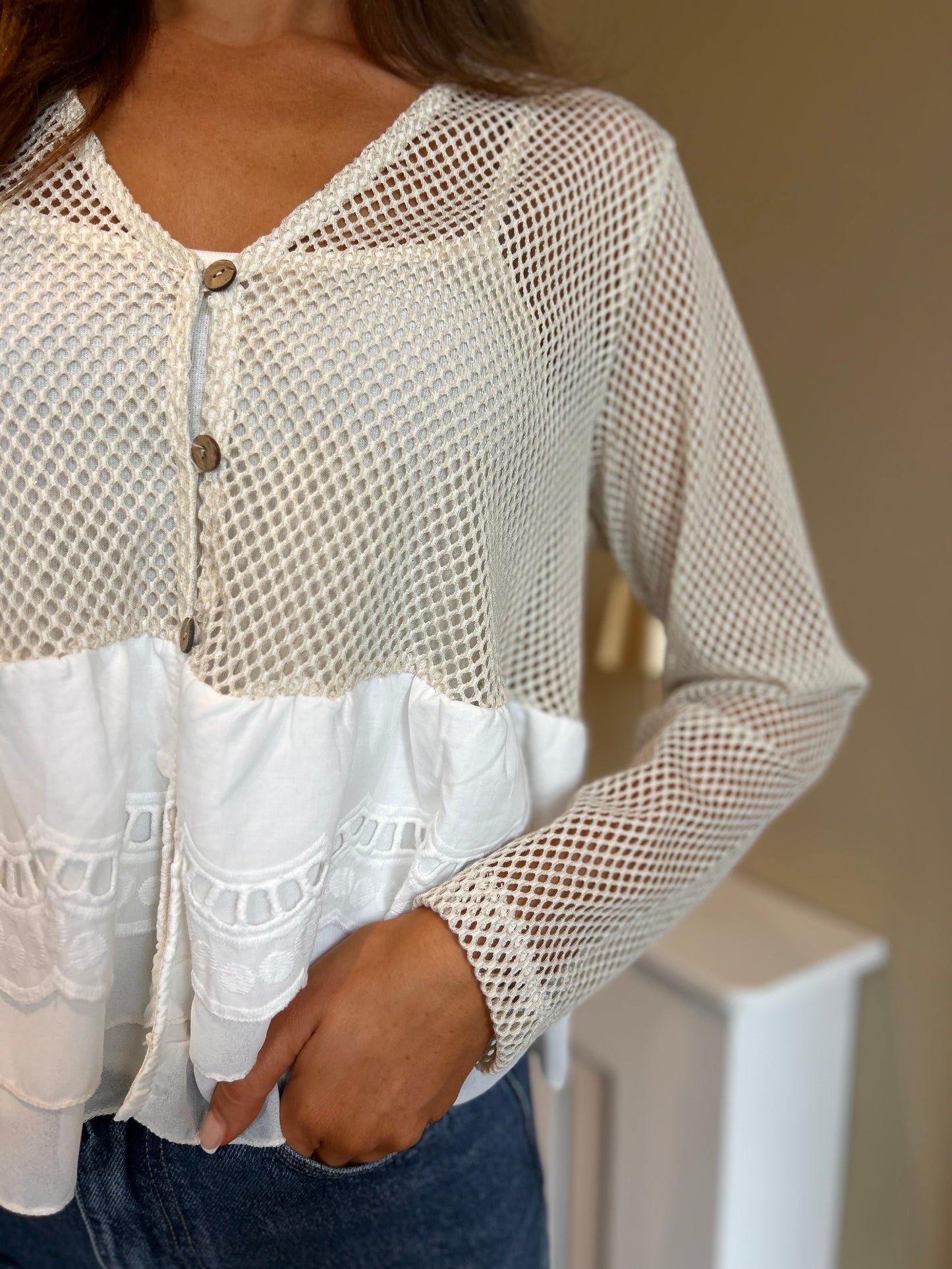 Baila Top Beige