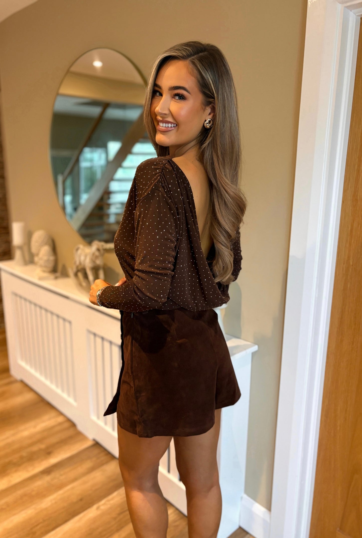 Quinn Skort Brown