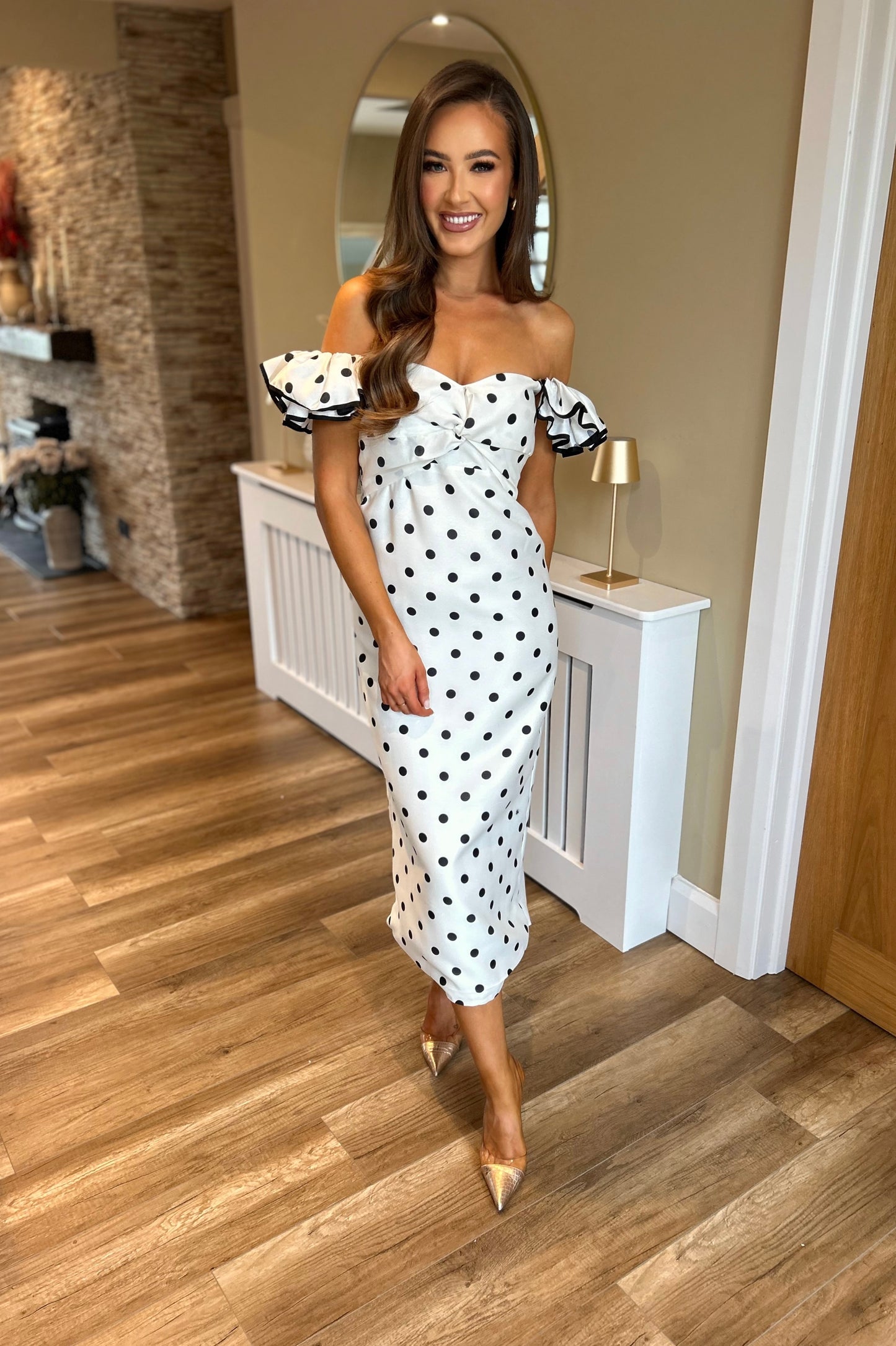 Pollie Dress White