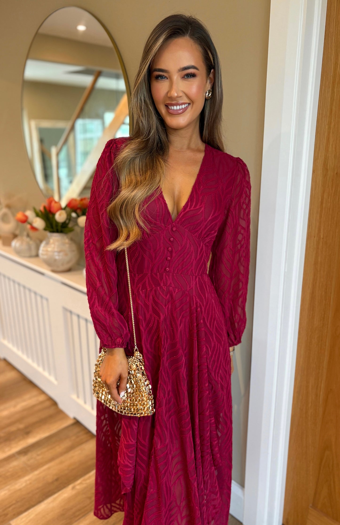 Marlowe Dress Burgundy
