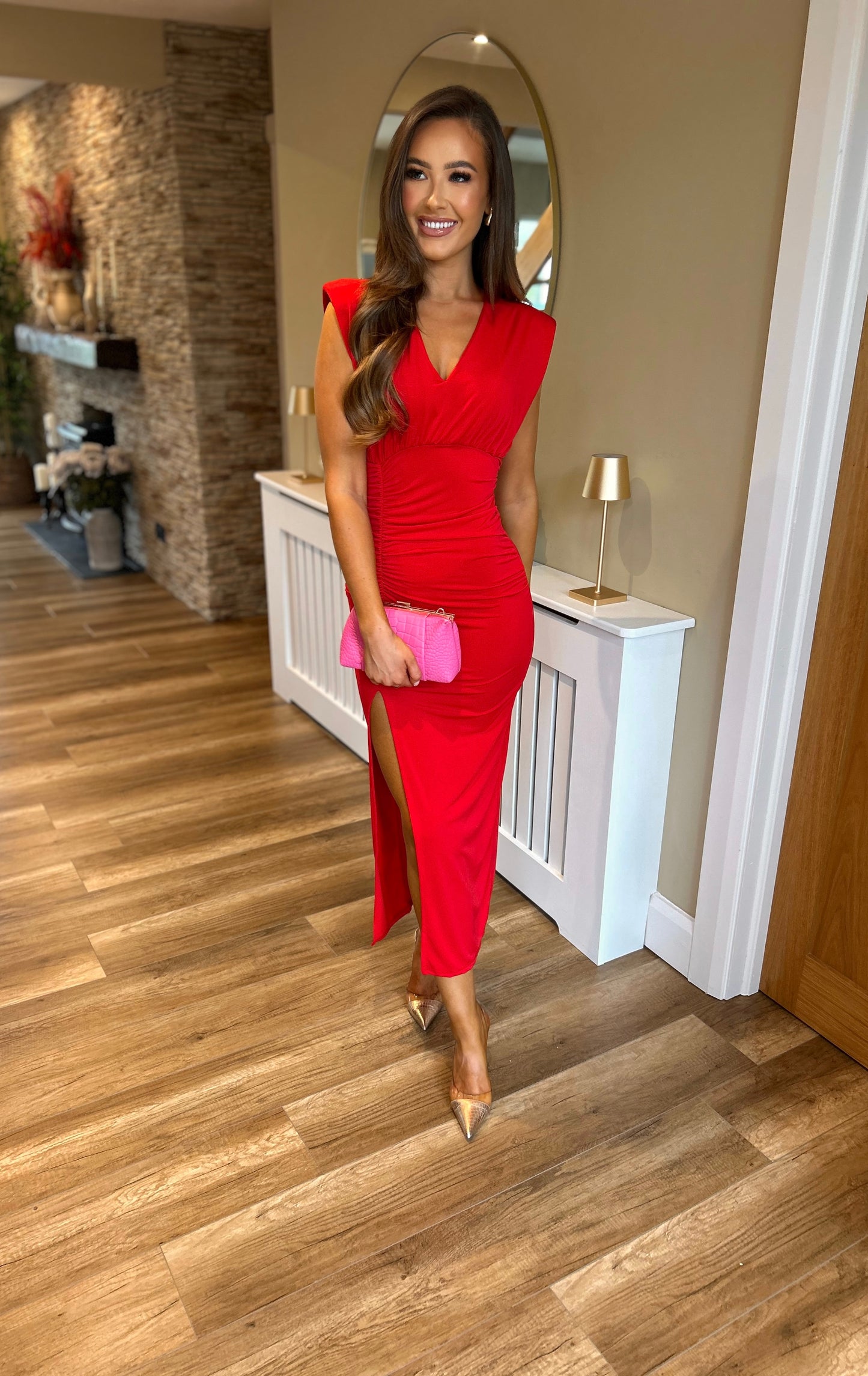 Ollie Dress Red