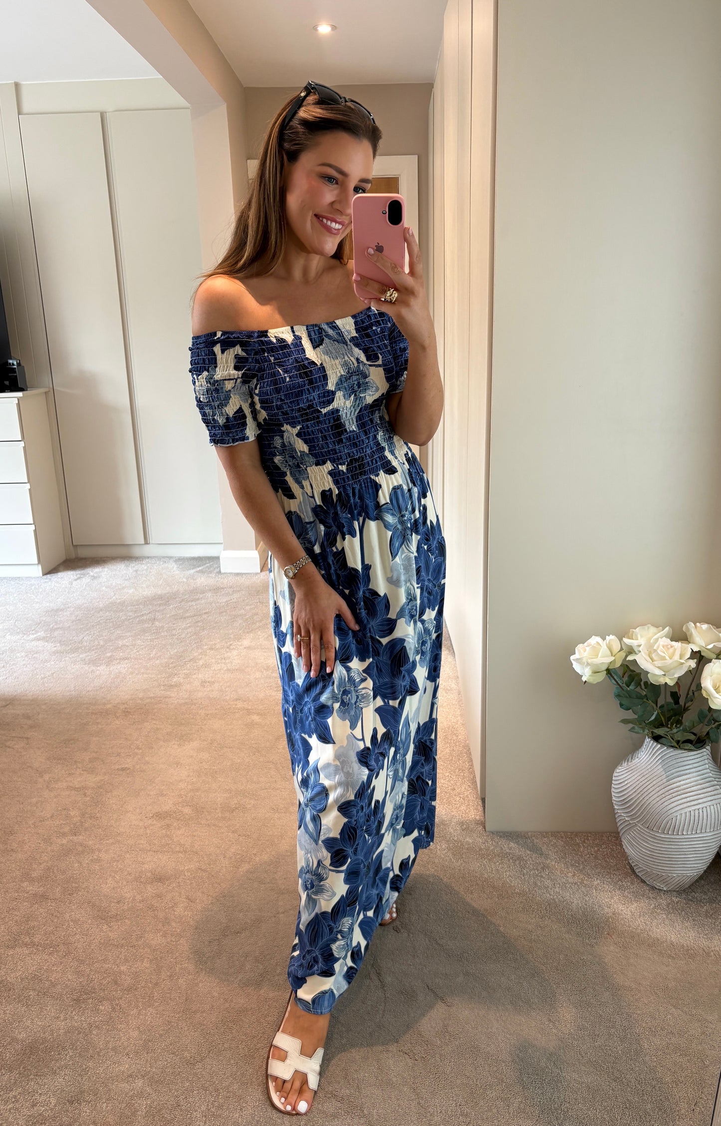 Loretta Dress Blue