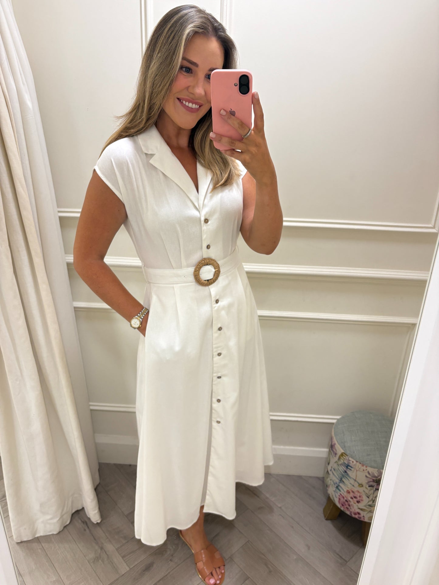 Terina Dress White