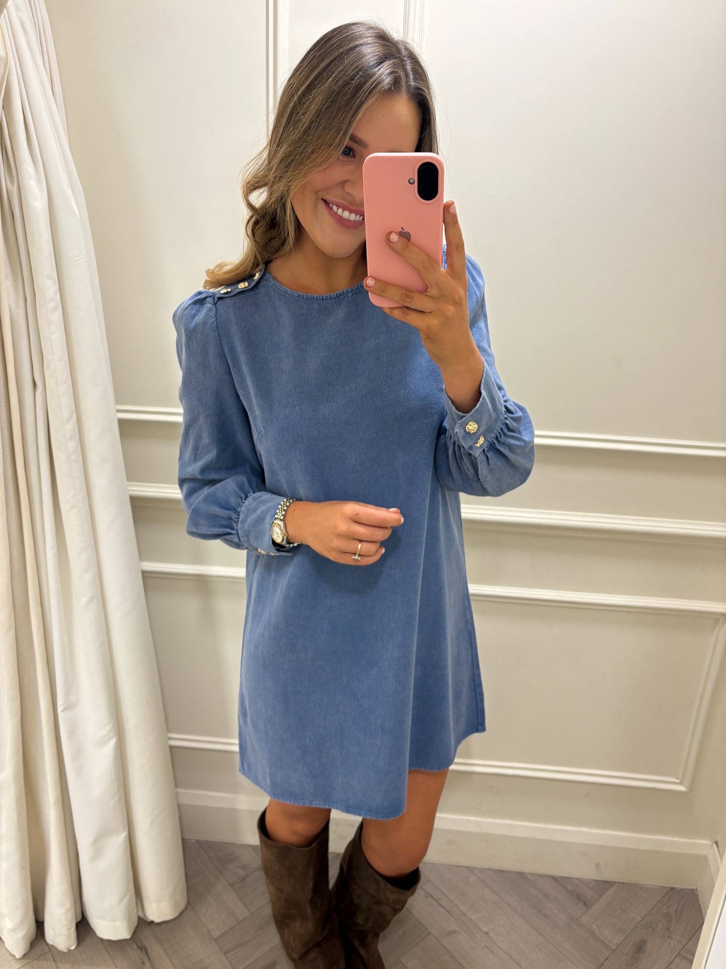 Nala Denim Dress Blue