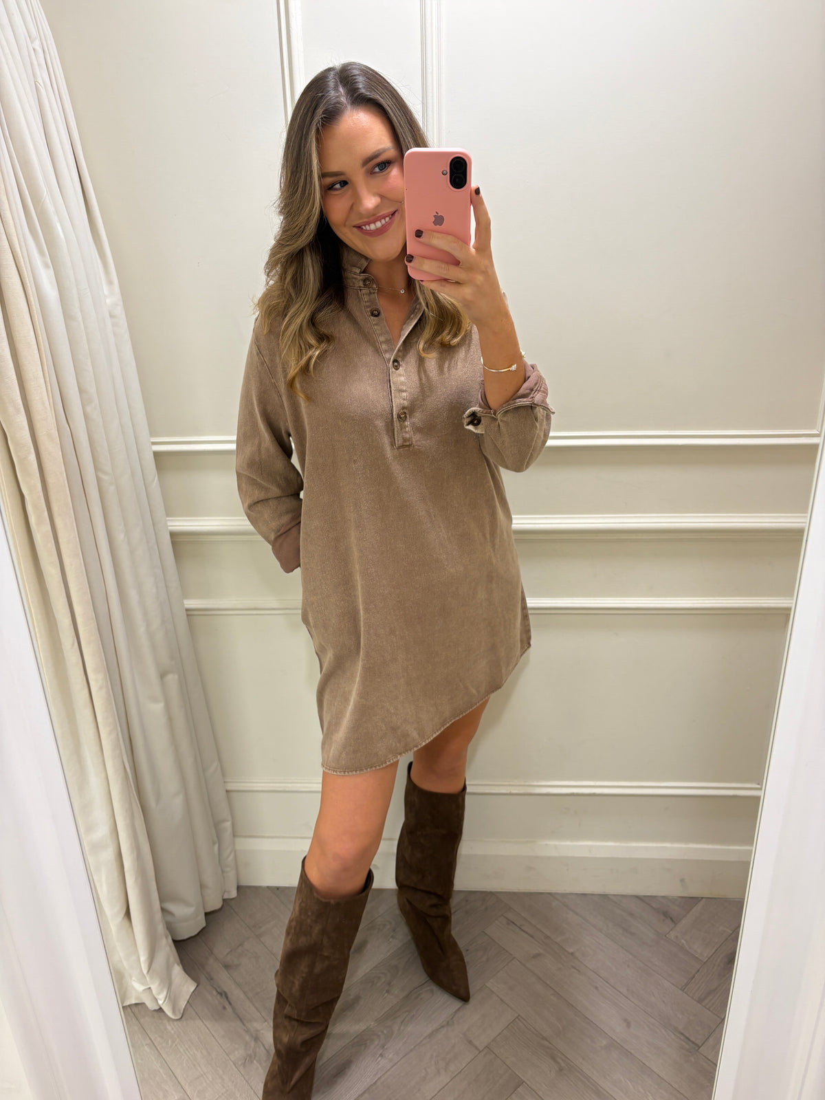 Connie Dress Taupe