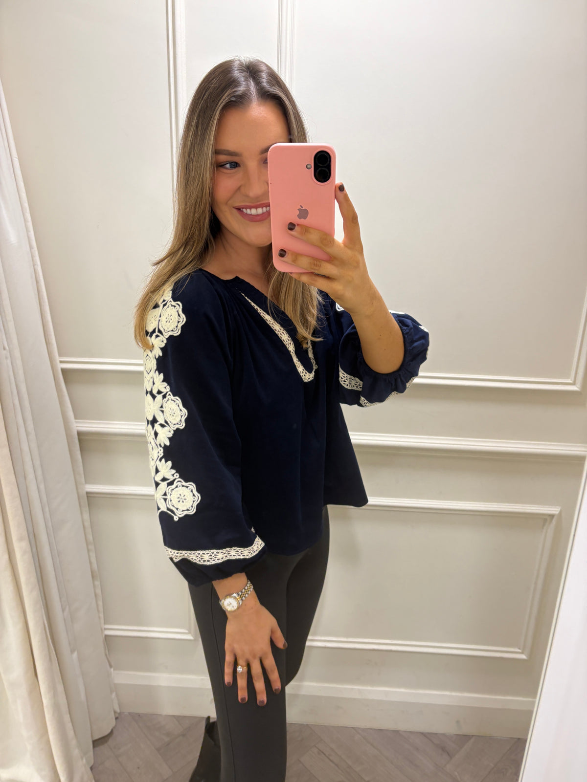 Molly Top Navy
