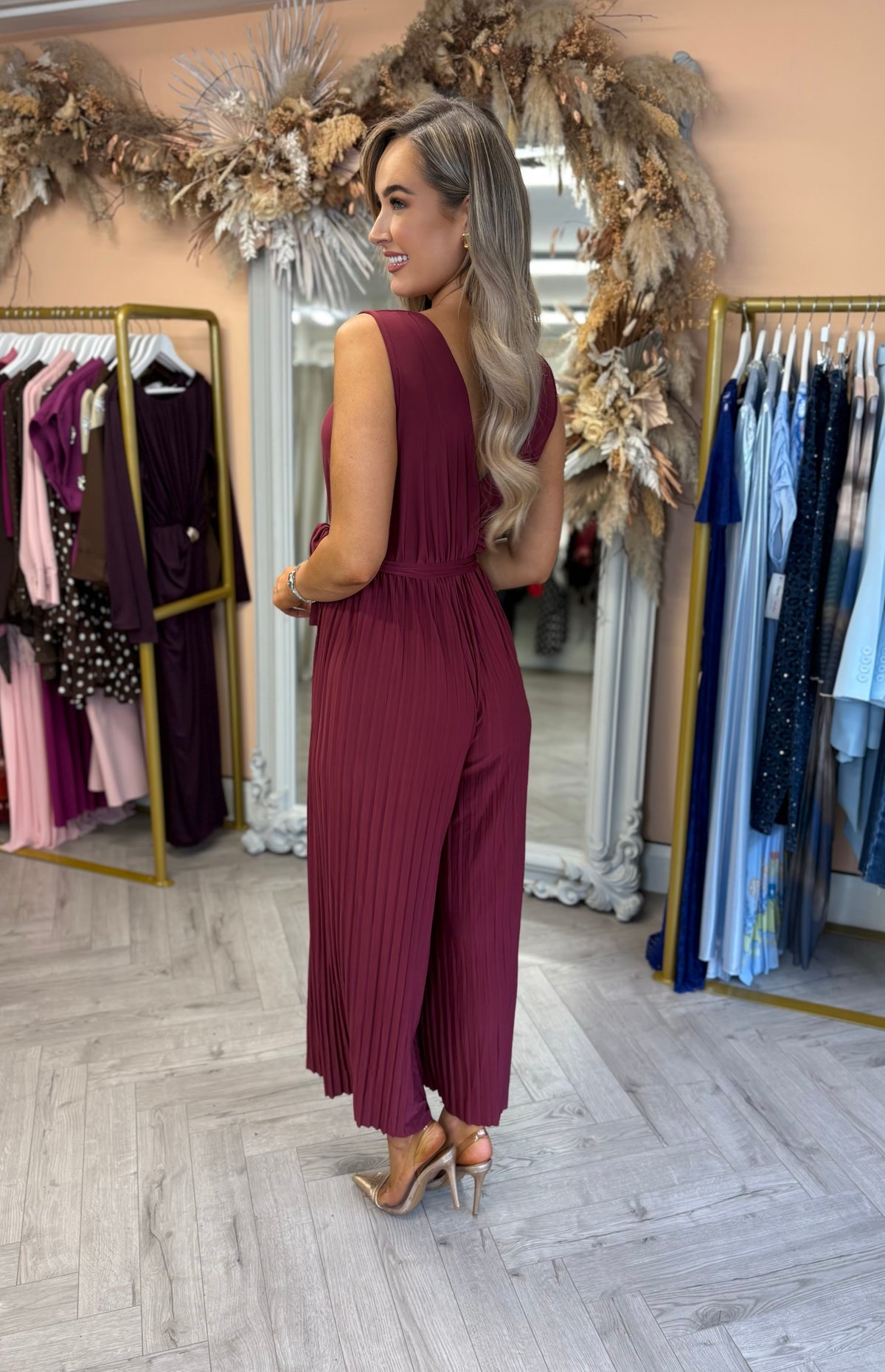 Corrina Jumpsuit Burgundy