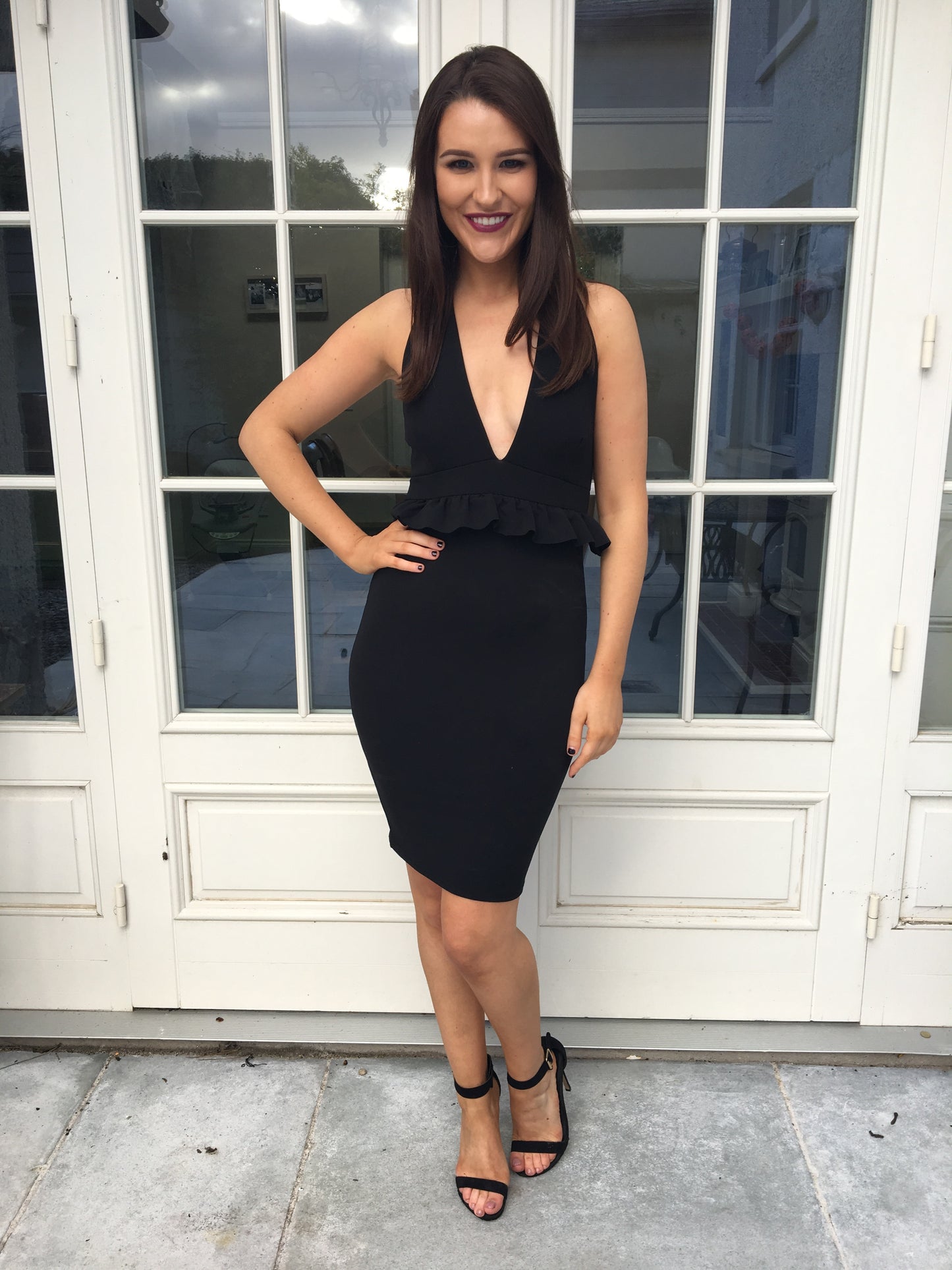 Trixie Black Frill Dress