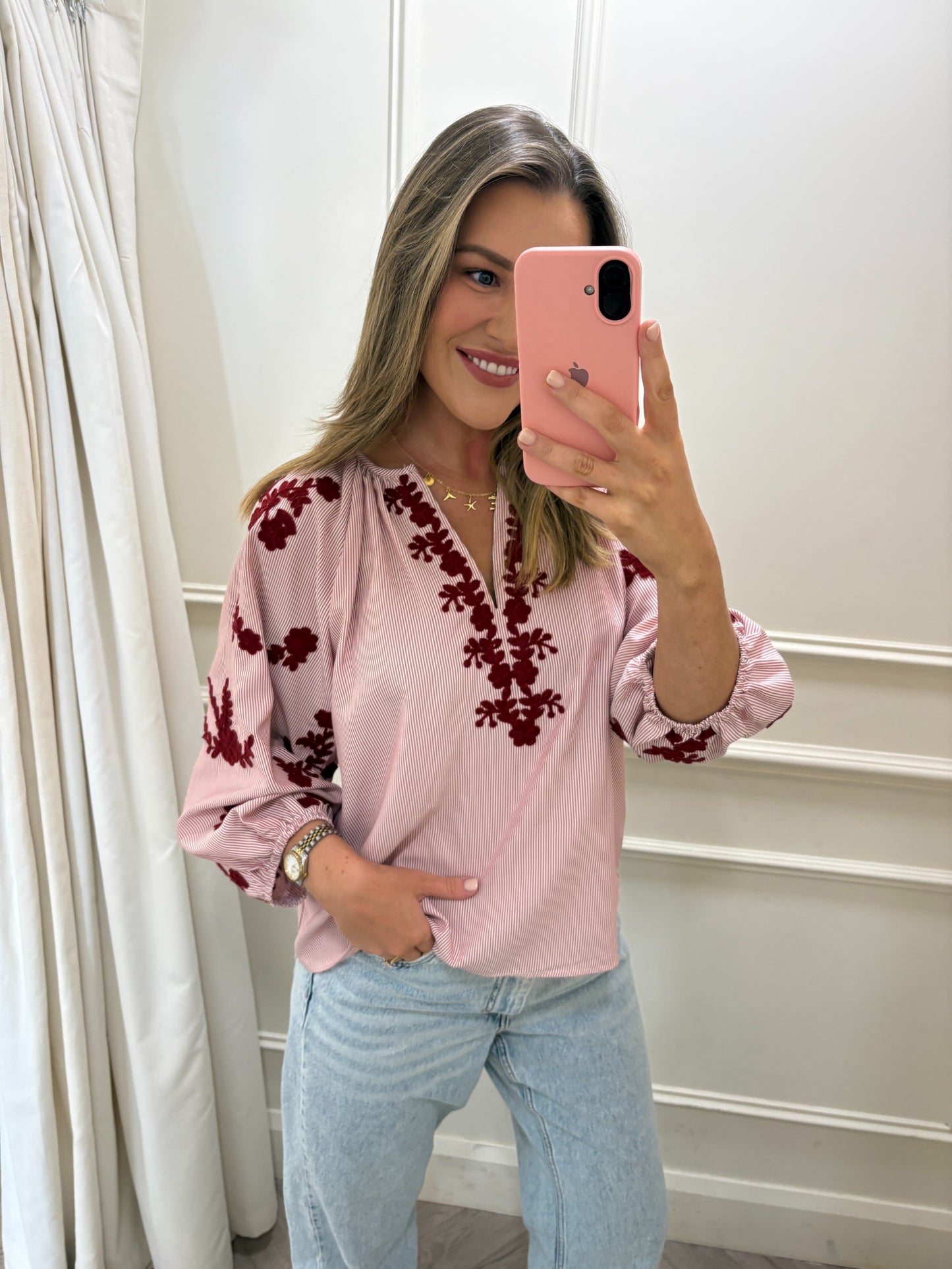 Bo Blouse Burgundy