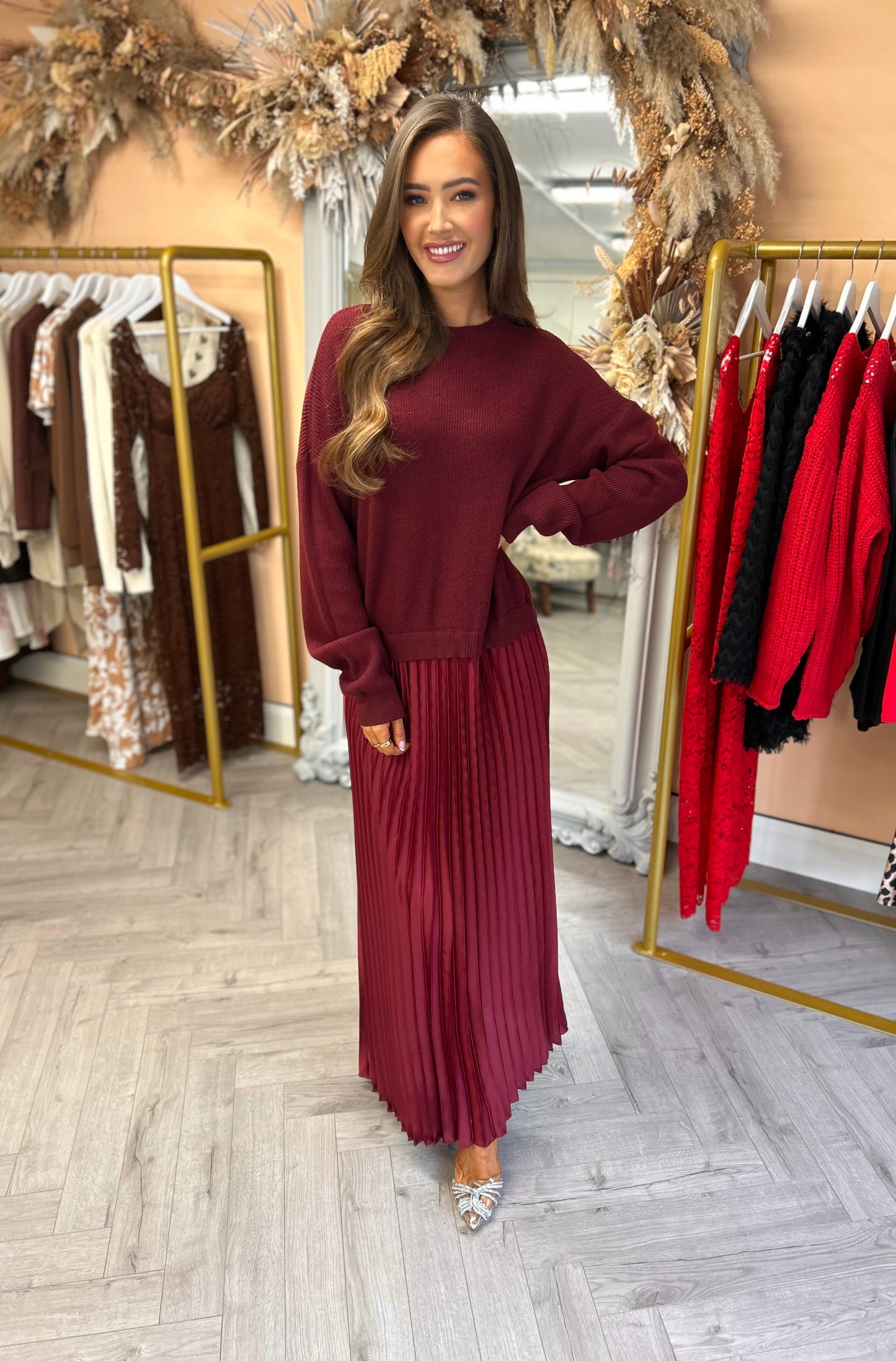 Ellis Dress Burgundy