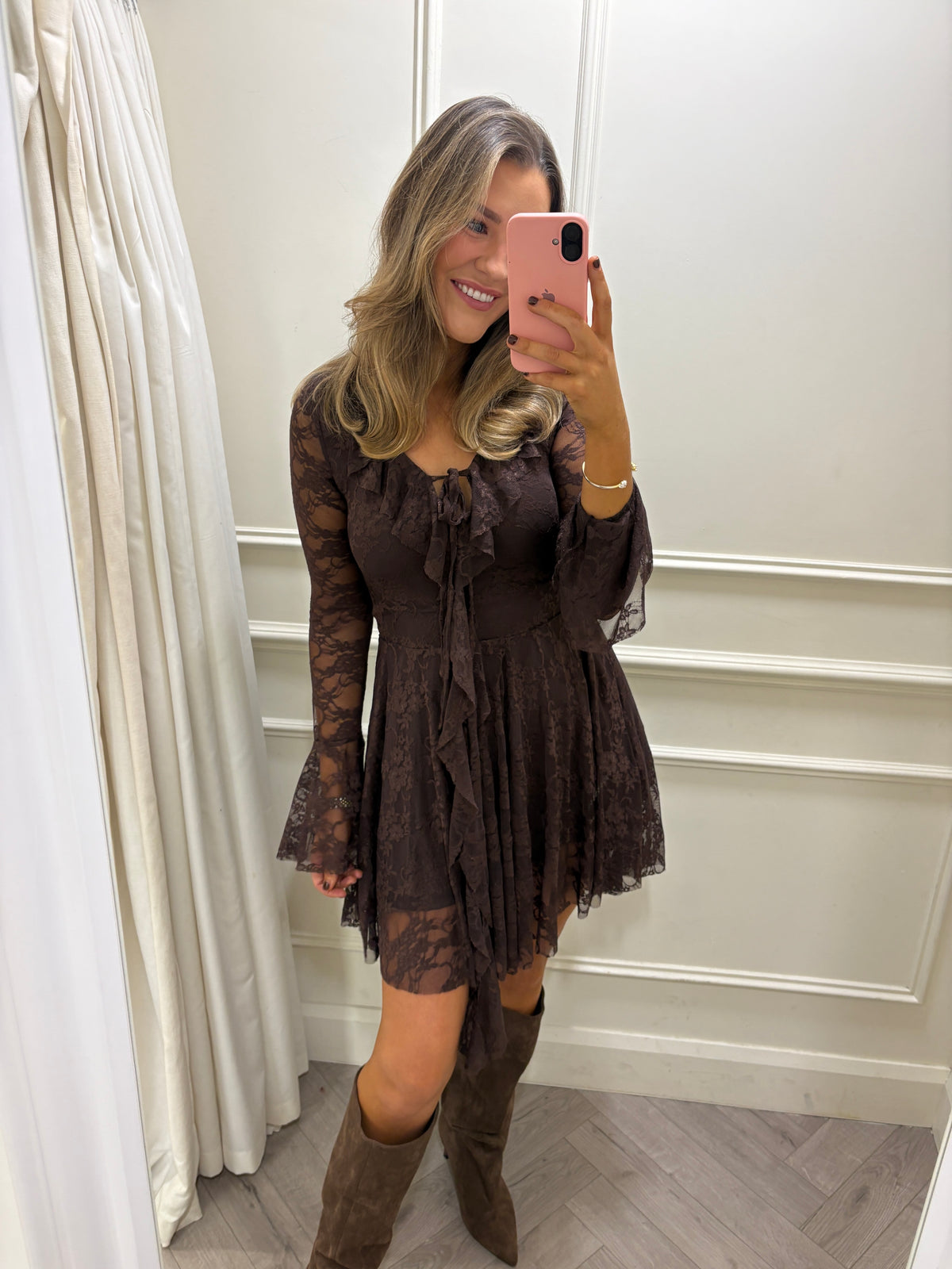 Mandy Dress Brown