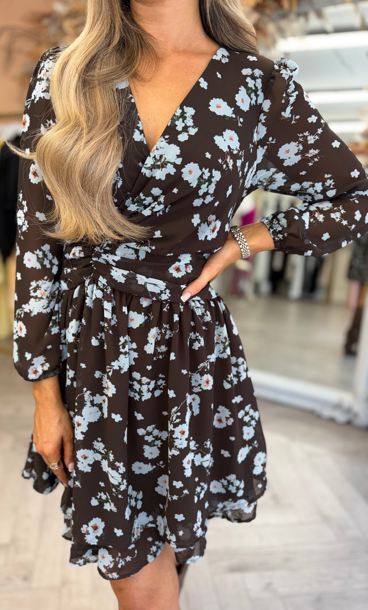 Blossom Dress Brown