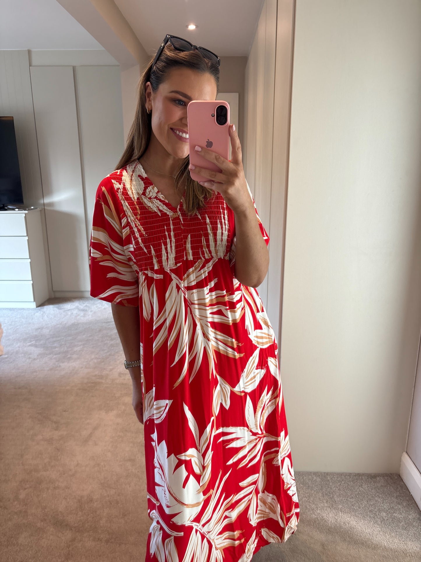 Nina Dress Red