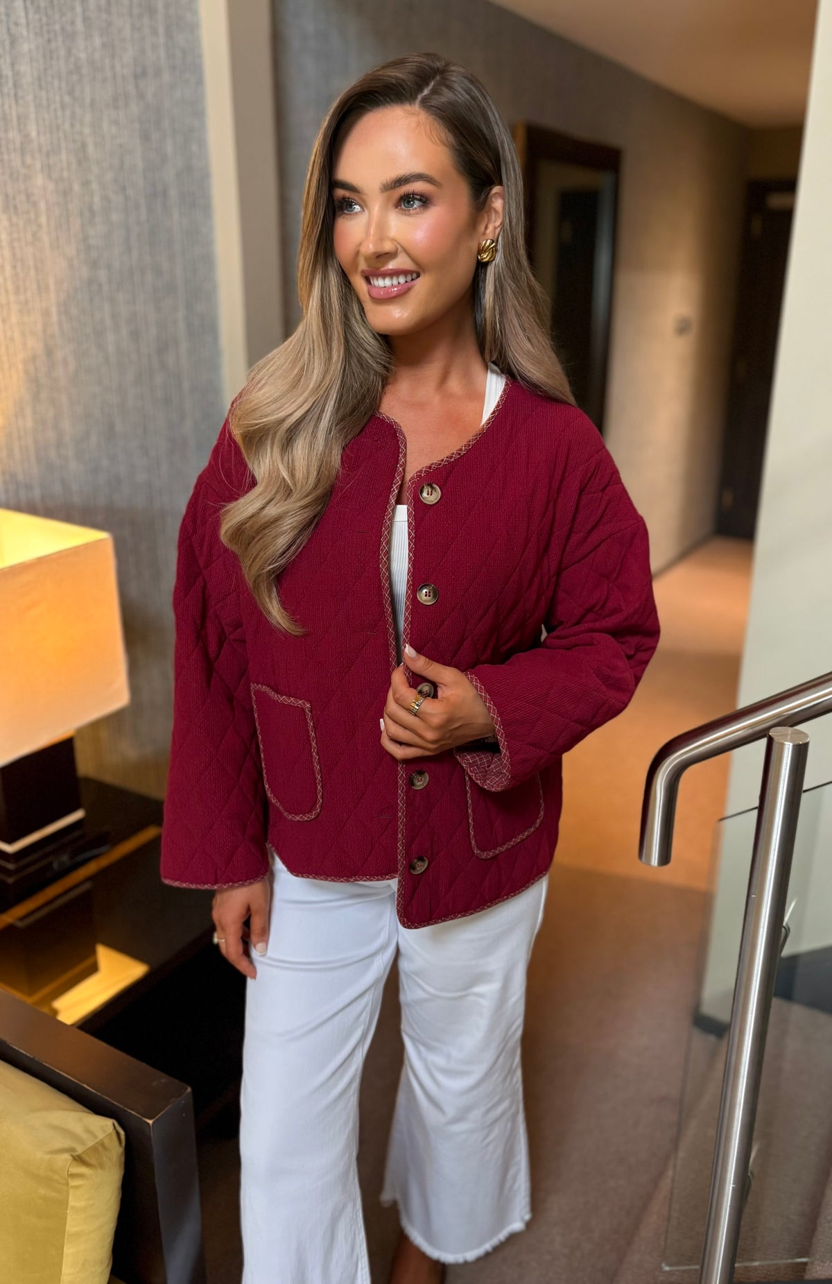 Tyla Shacket Burgundy