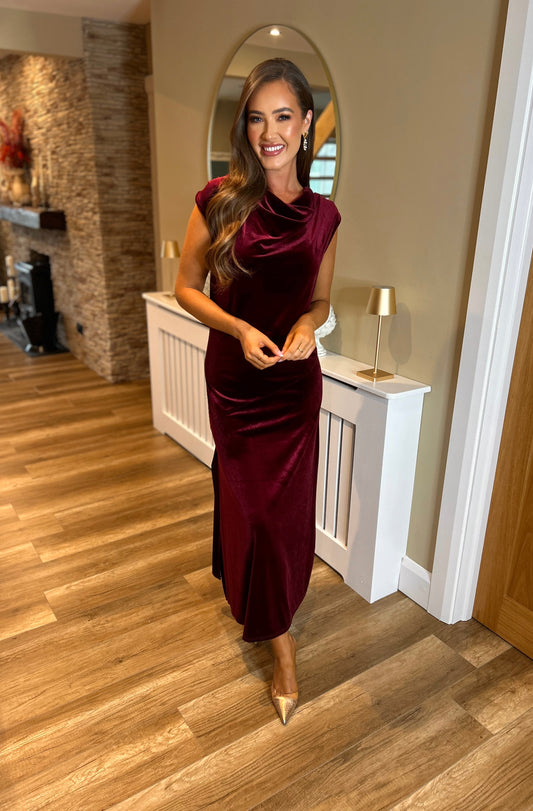 Bonnie Dress Burgundy