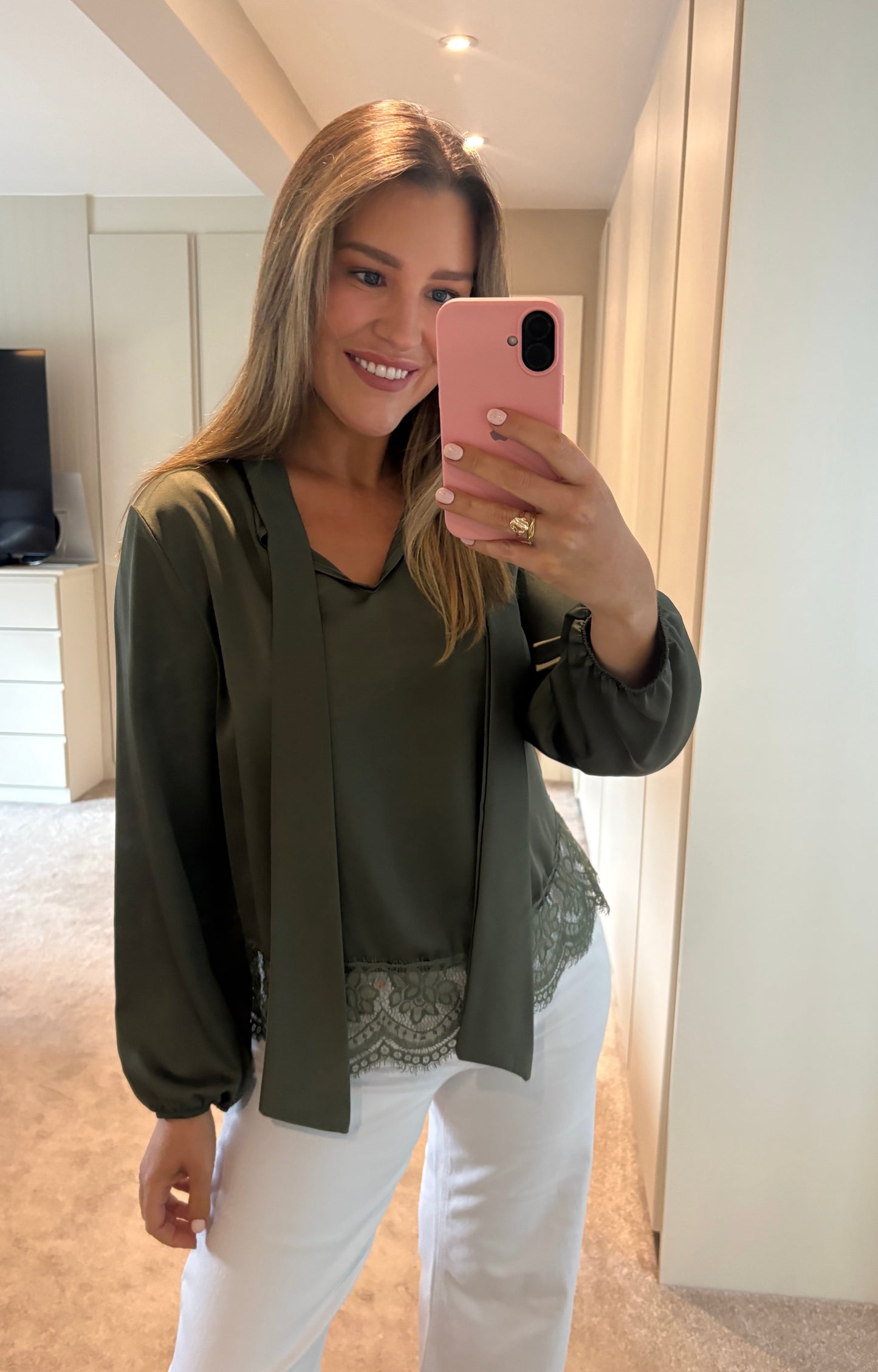 Donna Top Khaki