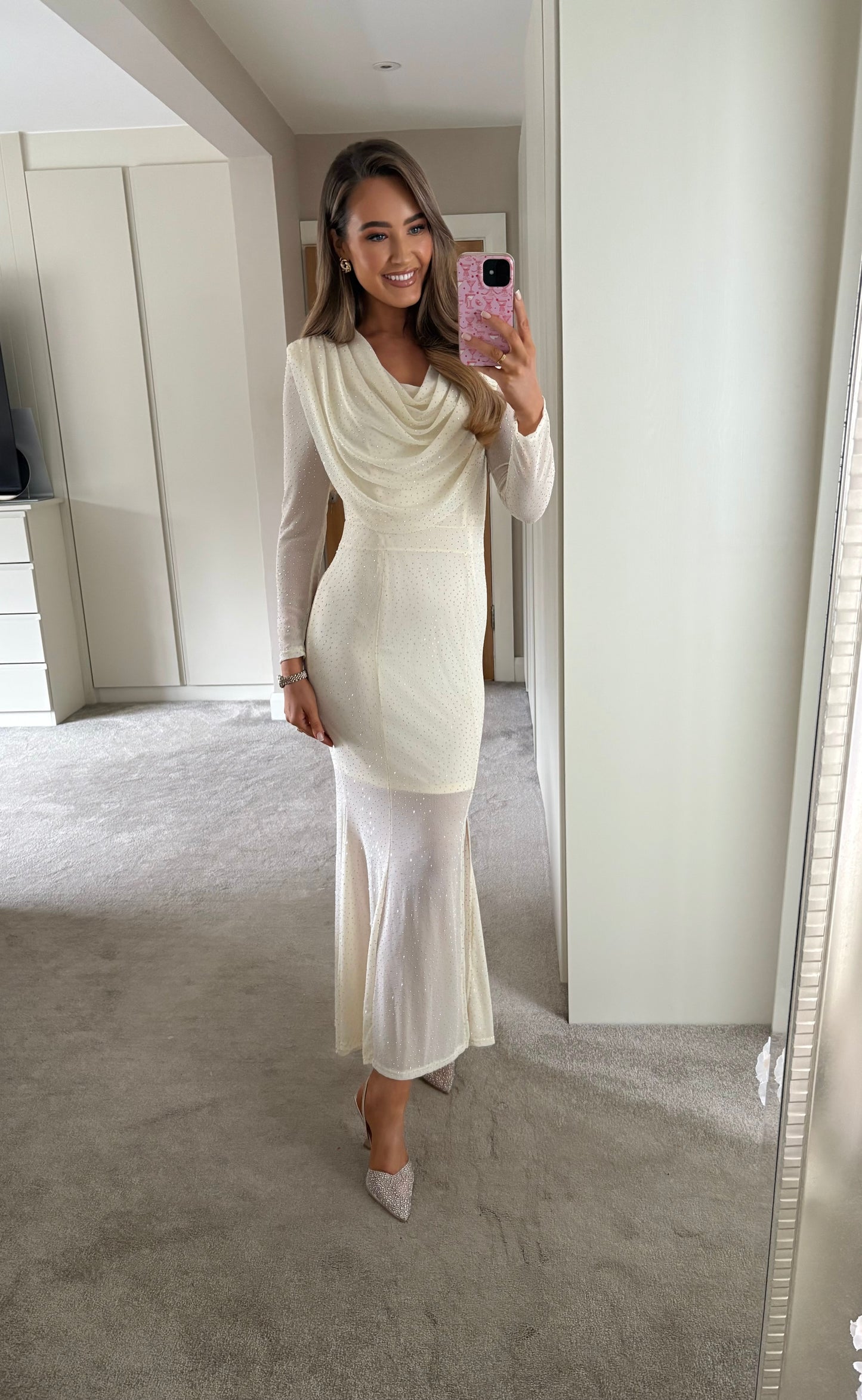 Sophia Dress Cream