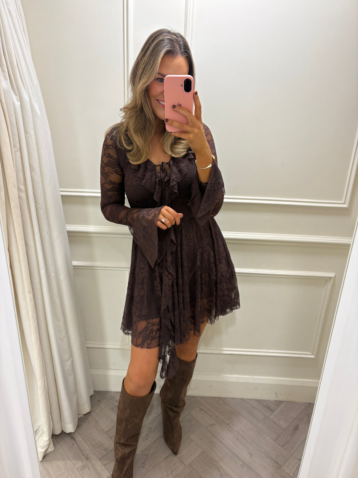 Mandy Dress Brown