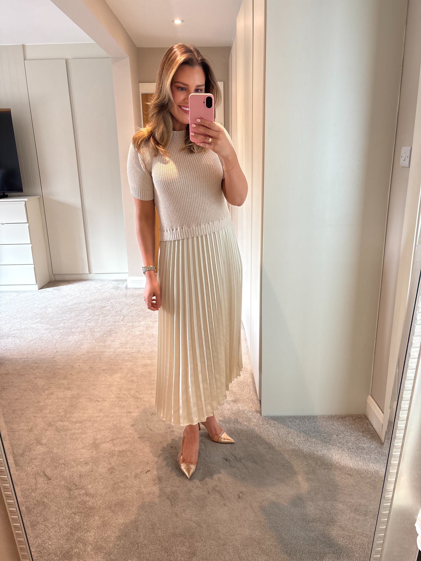 Lola Dress Beige