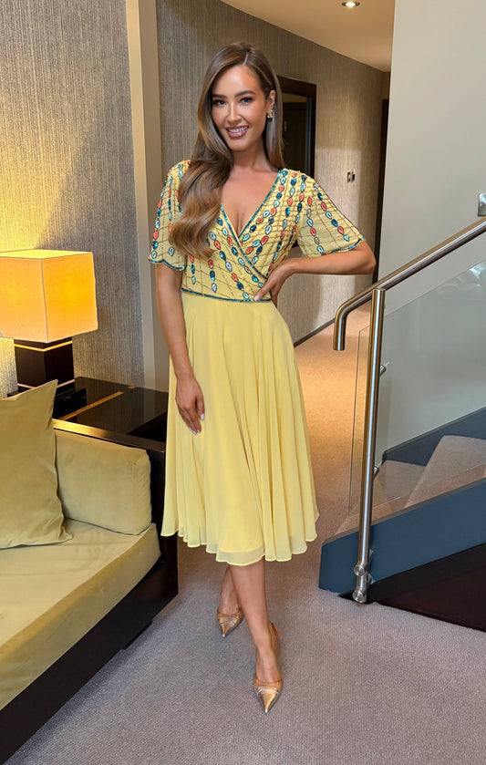 Camila Dress Yellow
