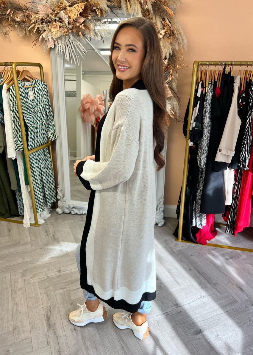 Bebe Longline Cardigan Black