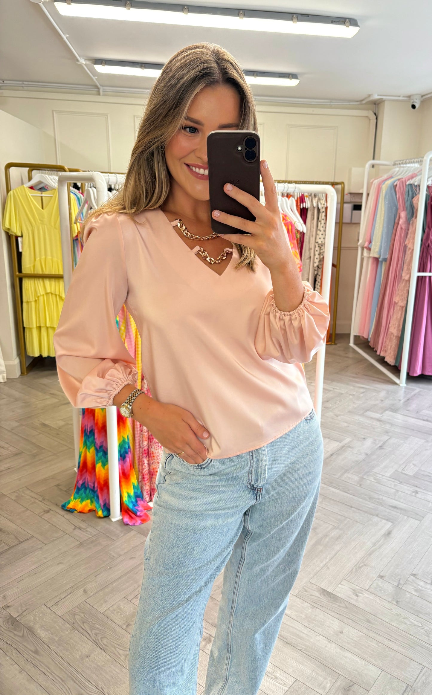 Vena Blouse Blush Pink